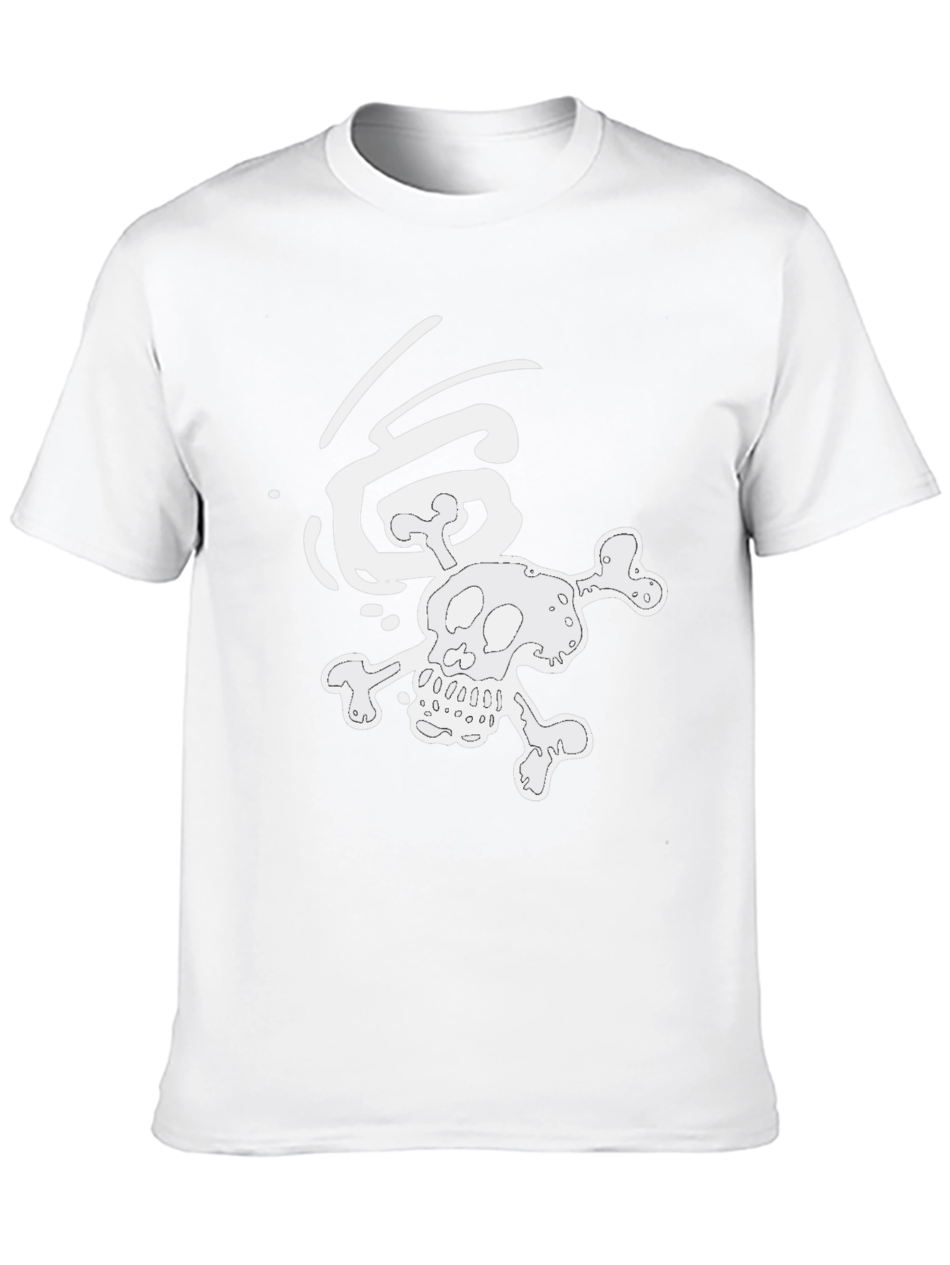 Skull & Crossbones Graphic Tee - Black