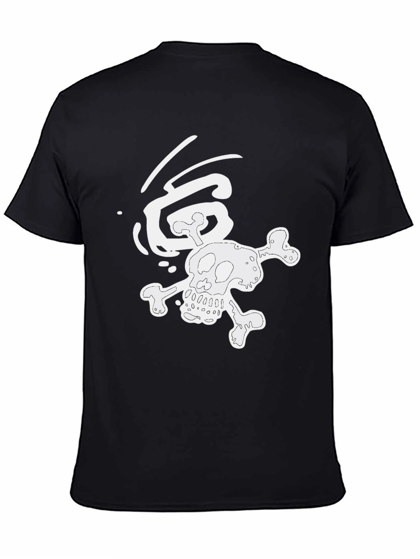 Skull & Crossbones Graphic Tee - Black