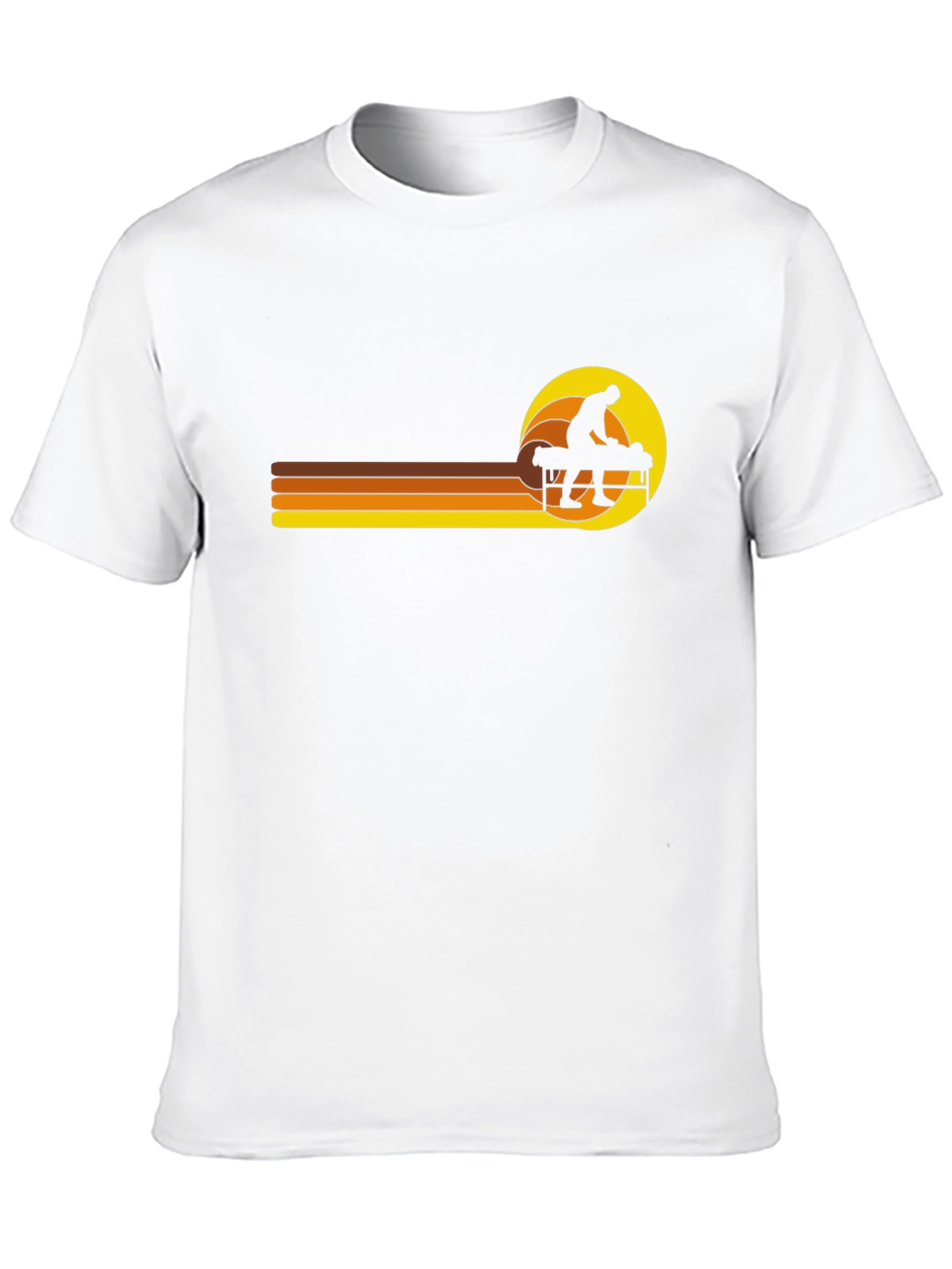 Retro Massage Therapy Black T-Shirt