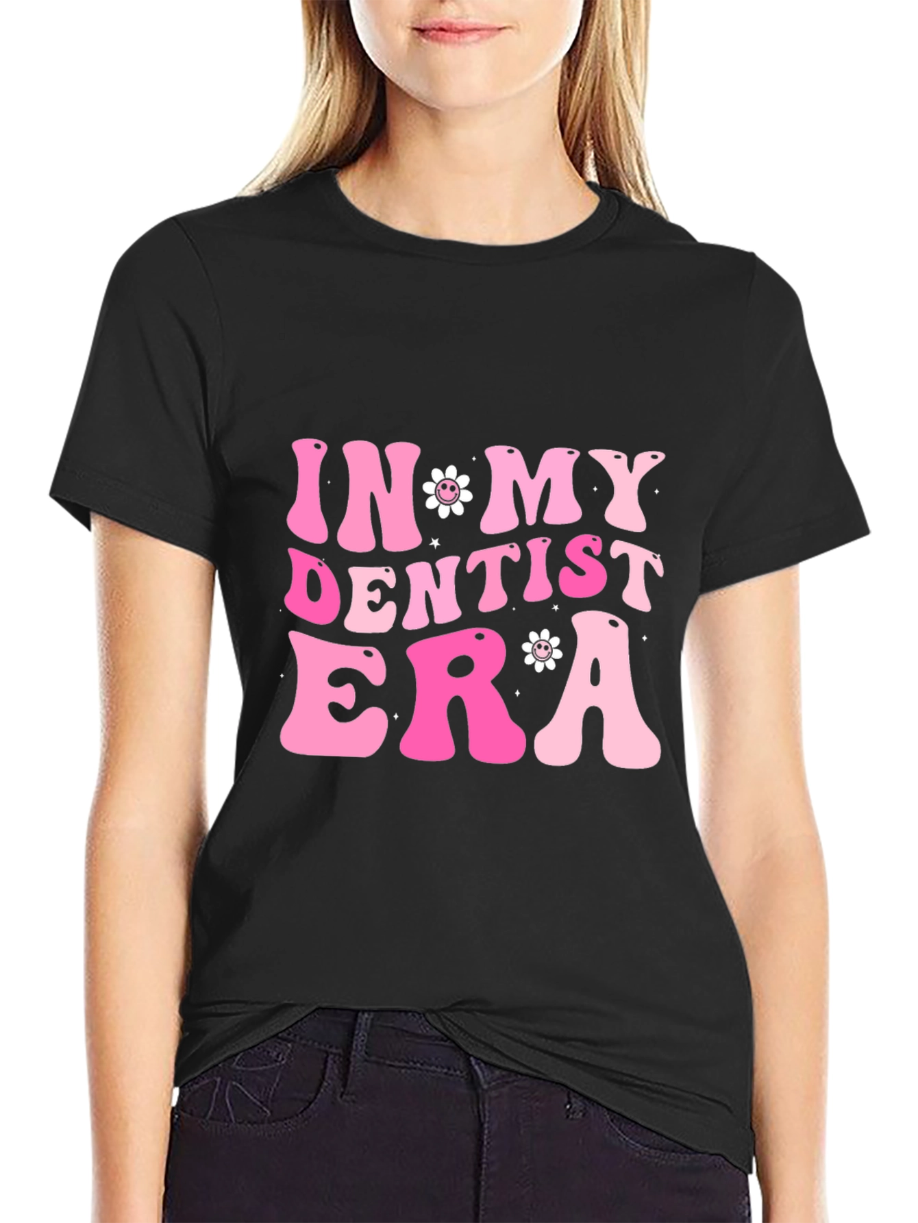 In My Dentist Era T-Shirt Trendy Pink Tee
