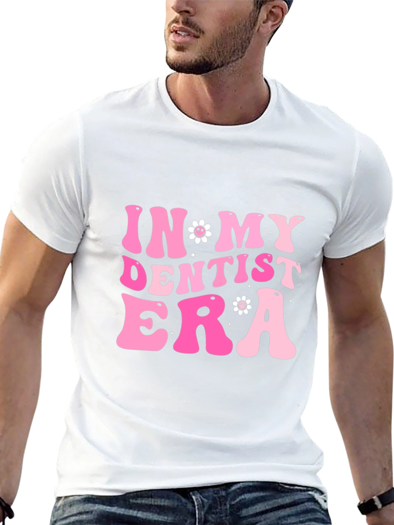 In My Dentist Era T-Shirt Trendy Pink Tee