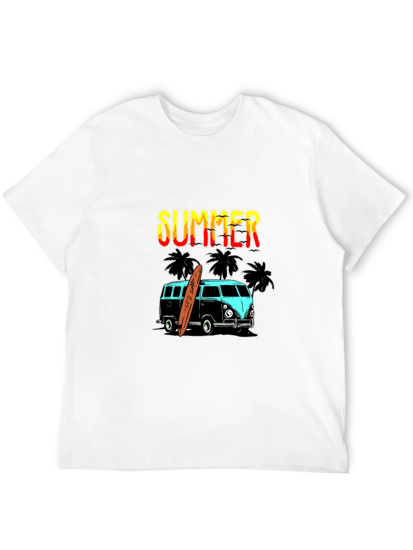 Summer Surf Van Graphic Tee - Black
