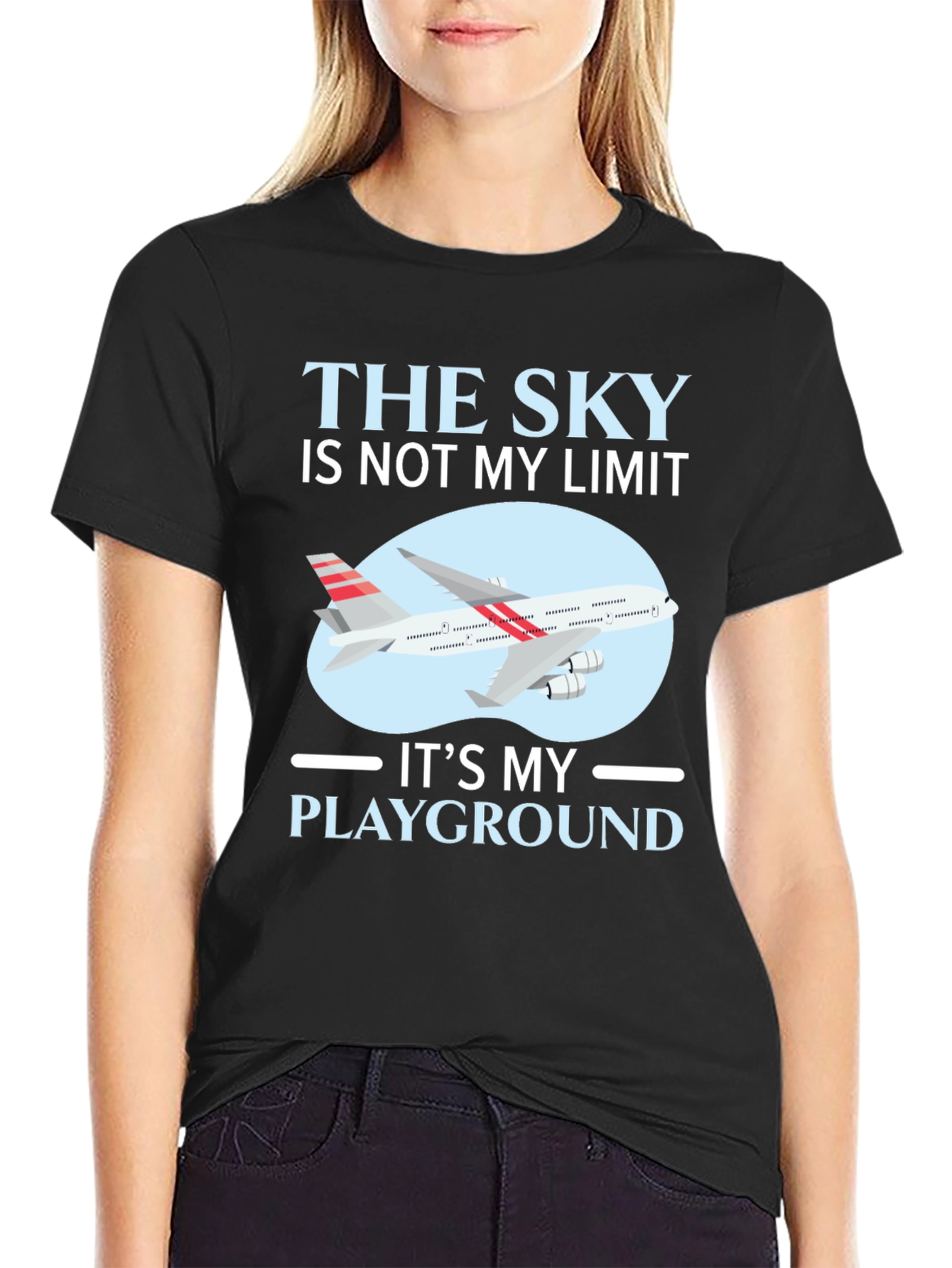 The Sky is Not My Limit Airplane T-Shirt