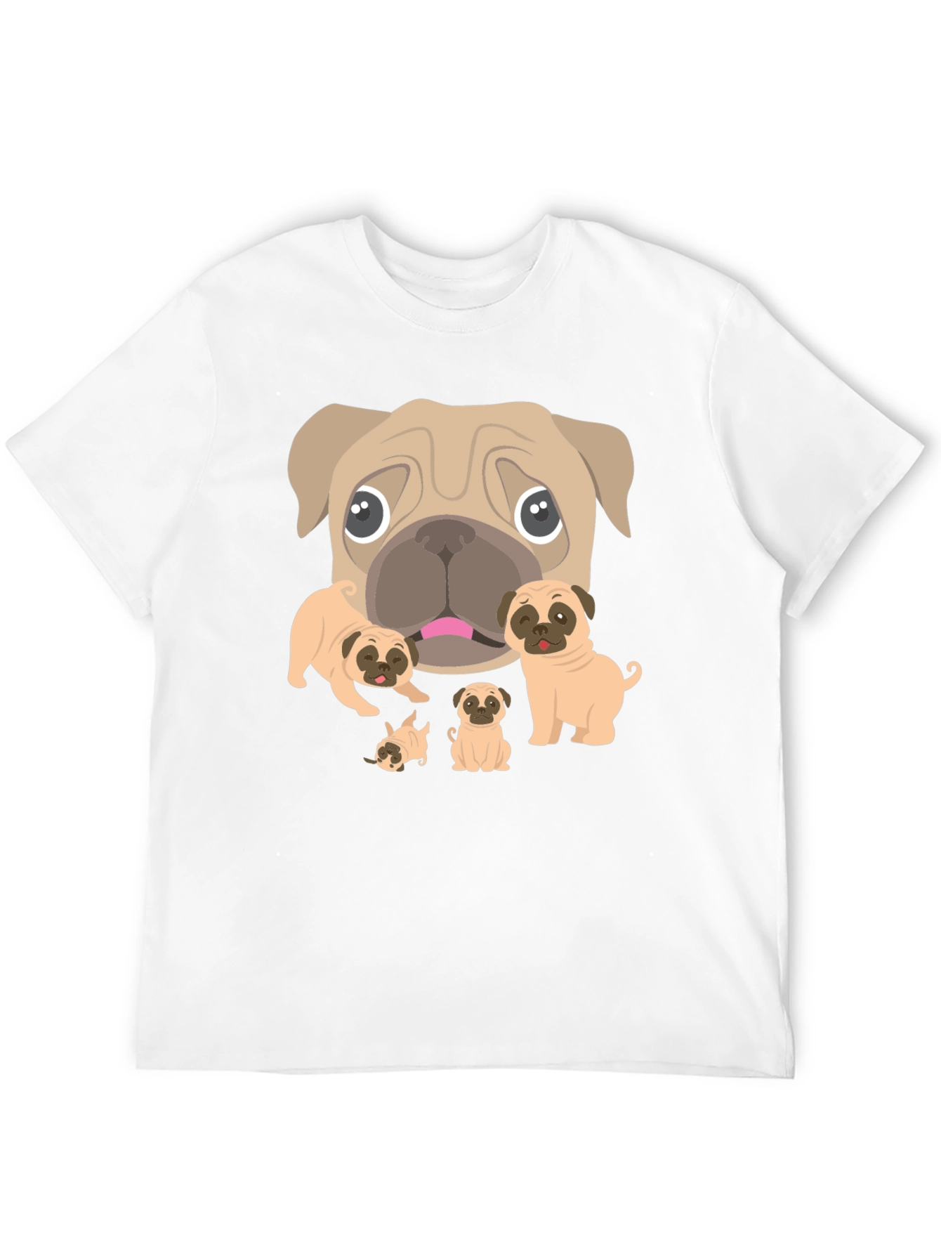 Pug Lovers Black Graphic Tee