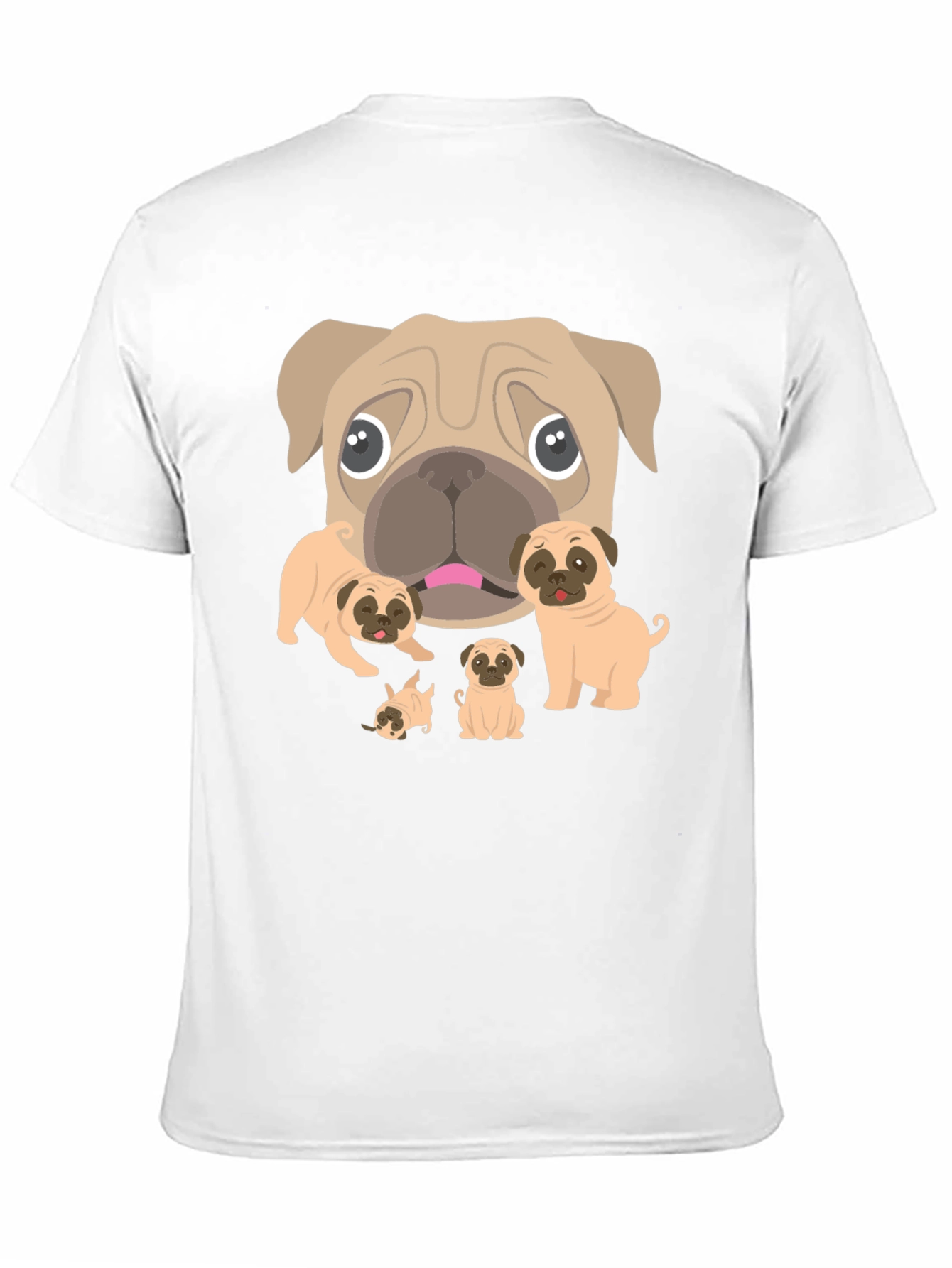 Pug Lovers Black Graphic Tee