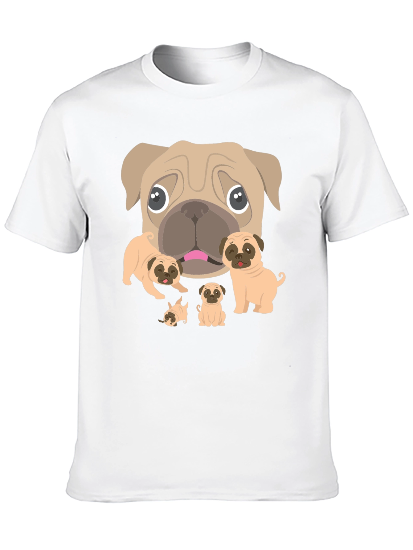 Pug Lovers Black Graphic Tee