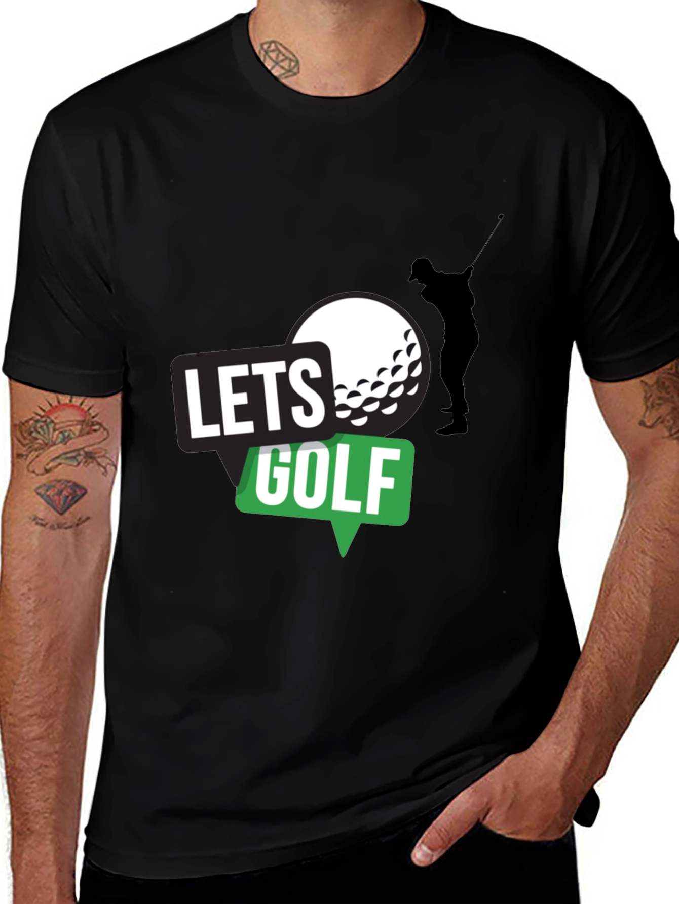 Lets Golf T-Shirt - Sporty Graphic Tee