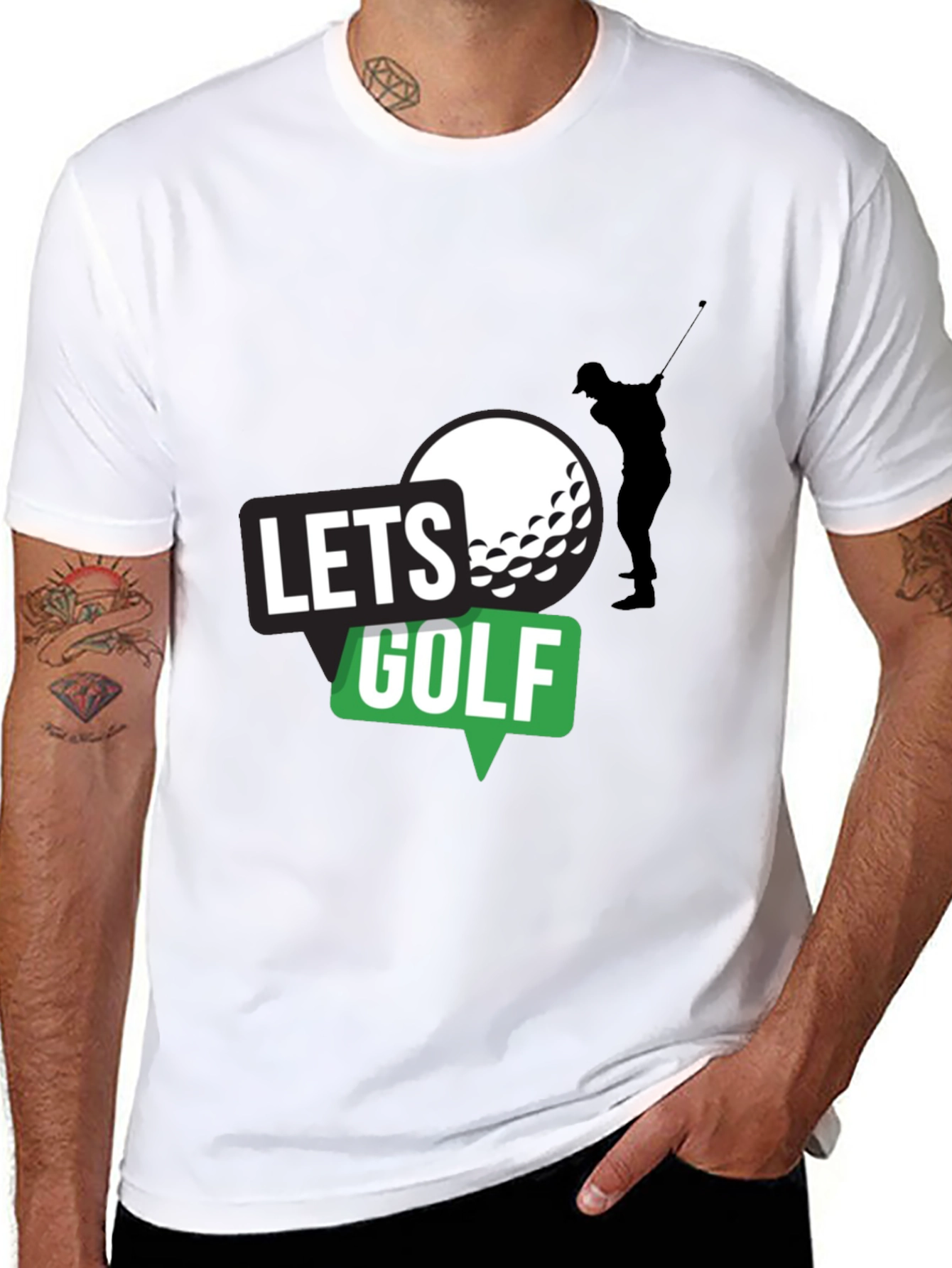 Lets Golf T-Shirt - Sporty Graphic Tee