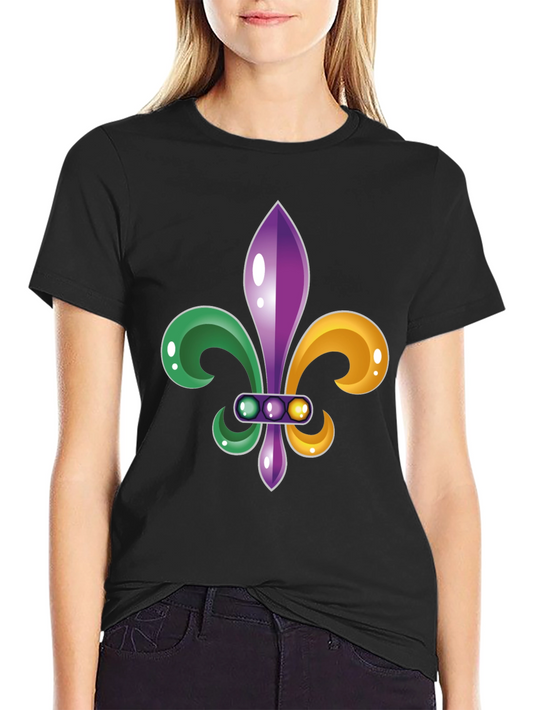 Mardi Gras Fleur-de-lis Graphic Tee - Mens