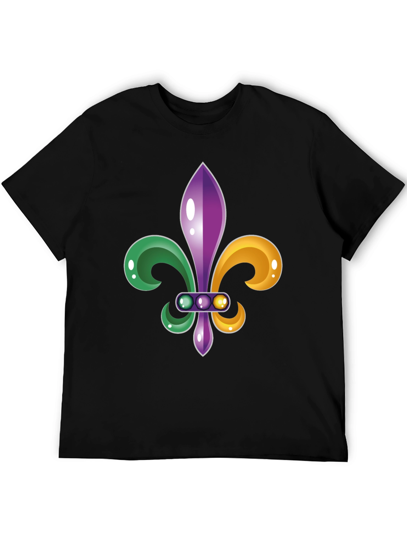 Mardi Gras Fleur-de-lis Graphic Tee - Mens