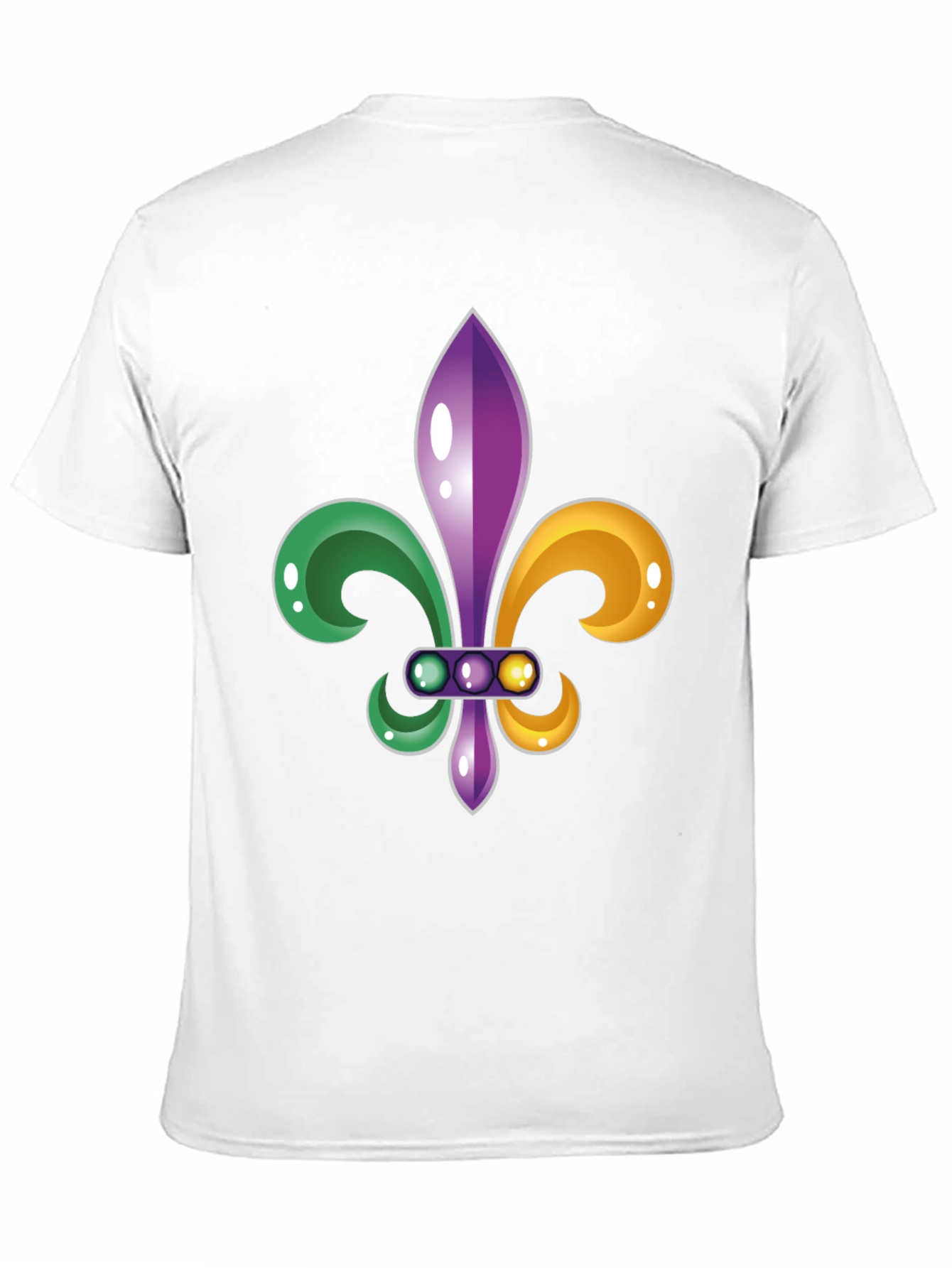 Mardi Gras Fleur-de-lis Graphic Tee - Mens