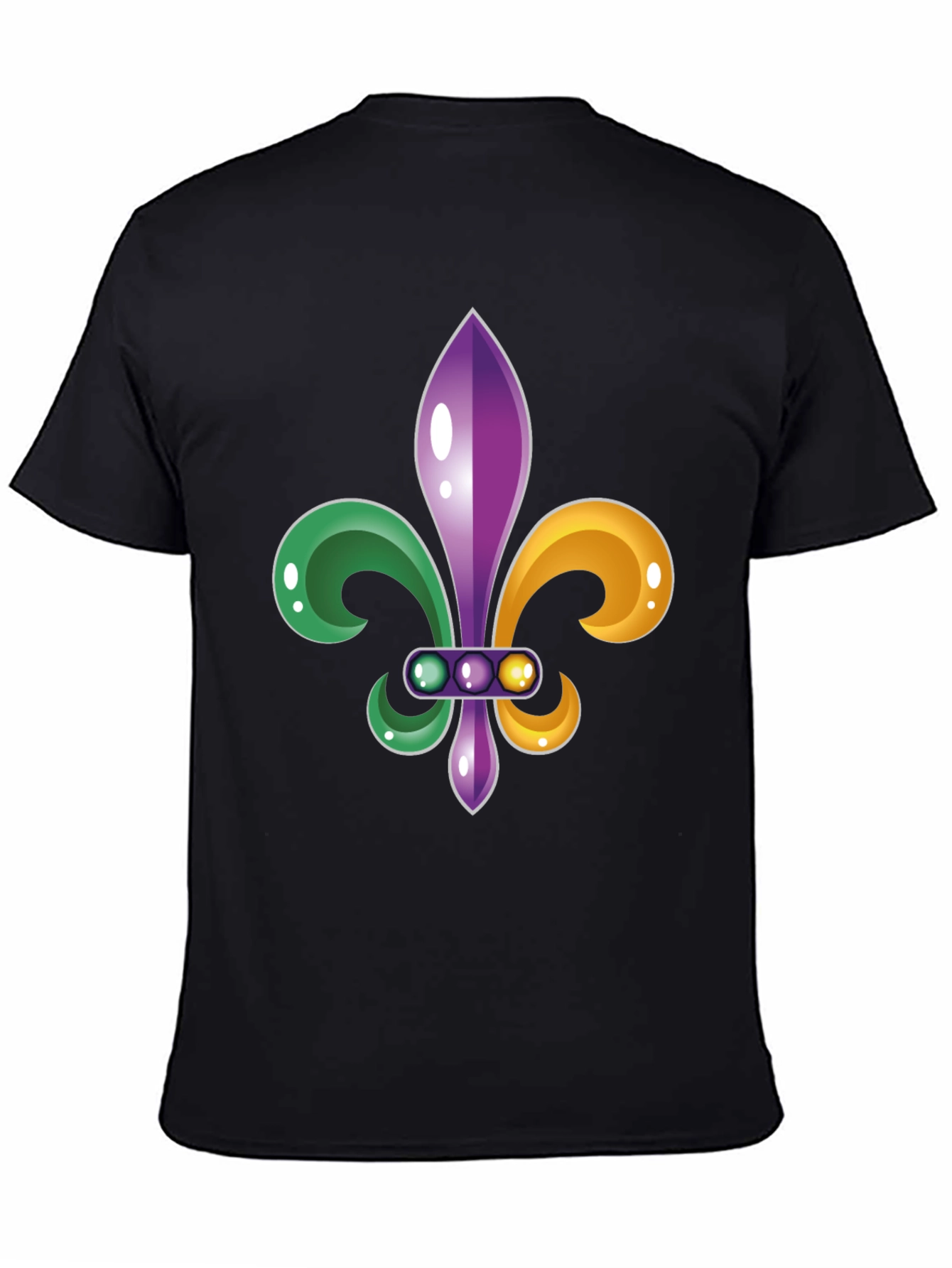 Mardi Gras Fleur-de-lis Graphic Tee - Mens
