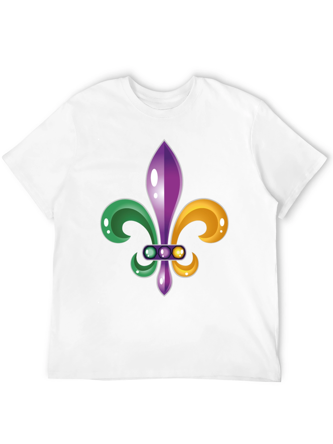 Mardi Gras Fleur-de-lis Graphic Tee - Mens