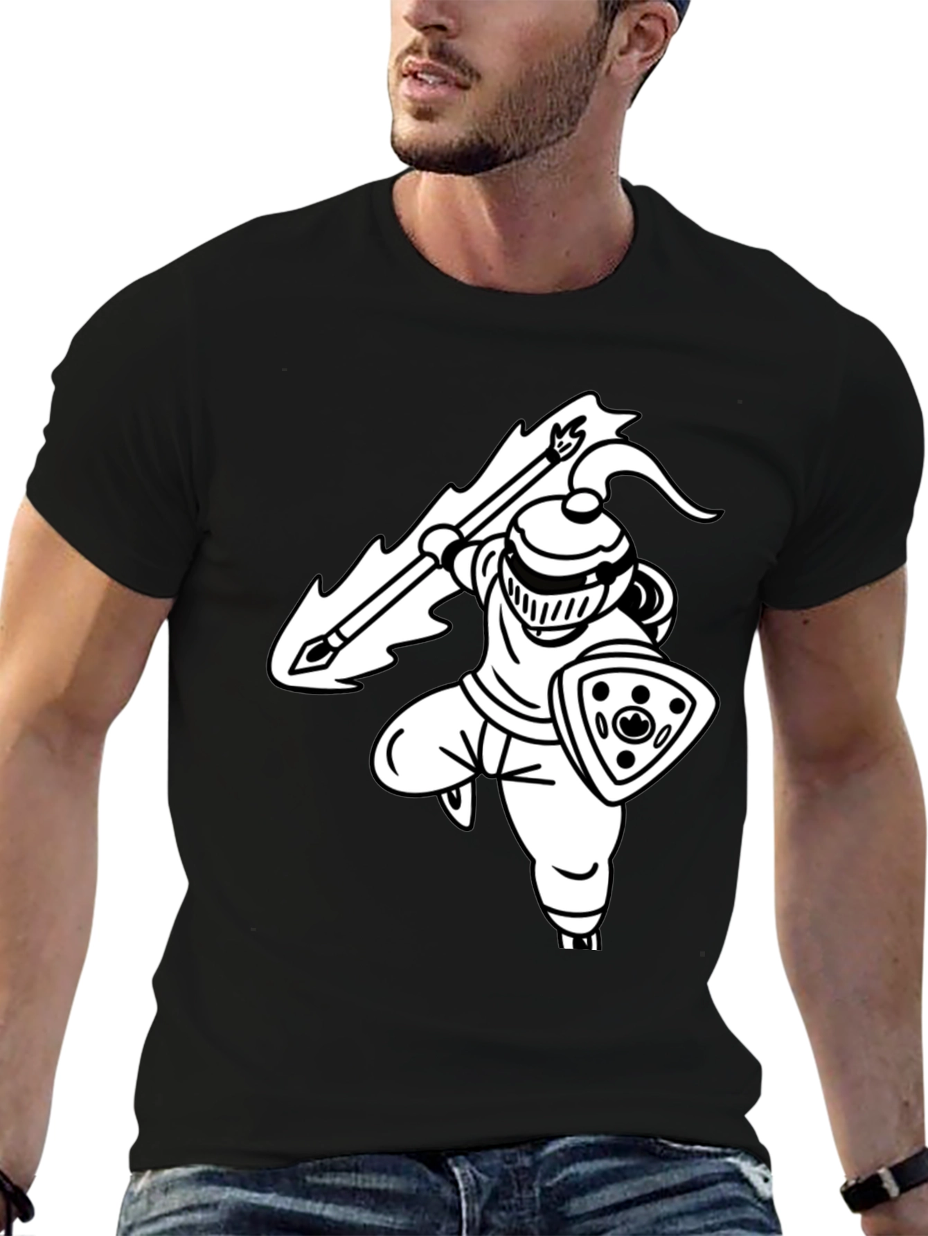 Knight Graphic Tee - Black