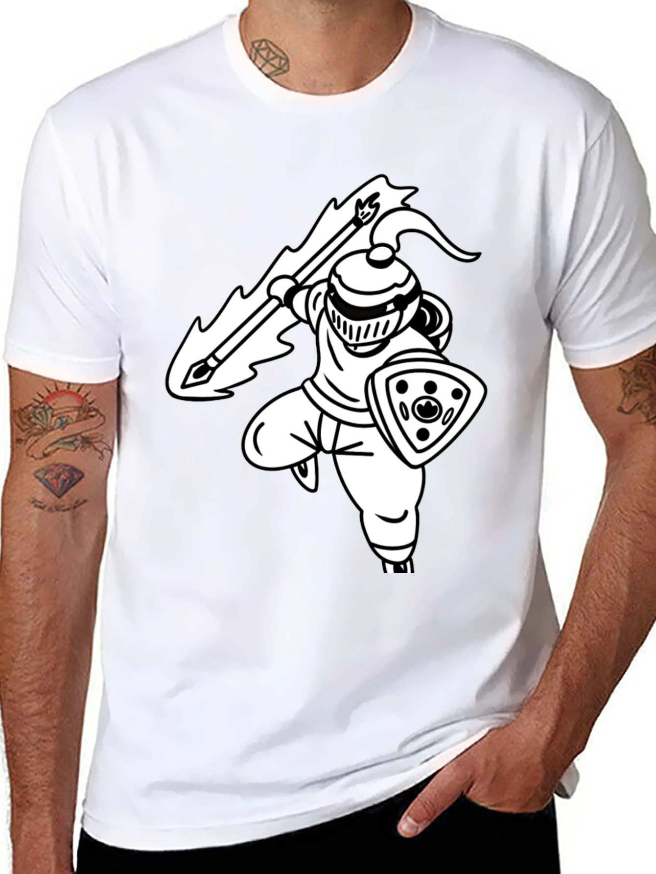 Knight Graphic Tee - Black