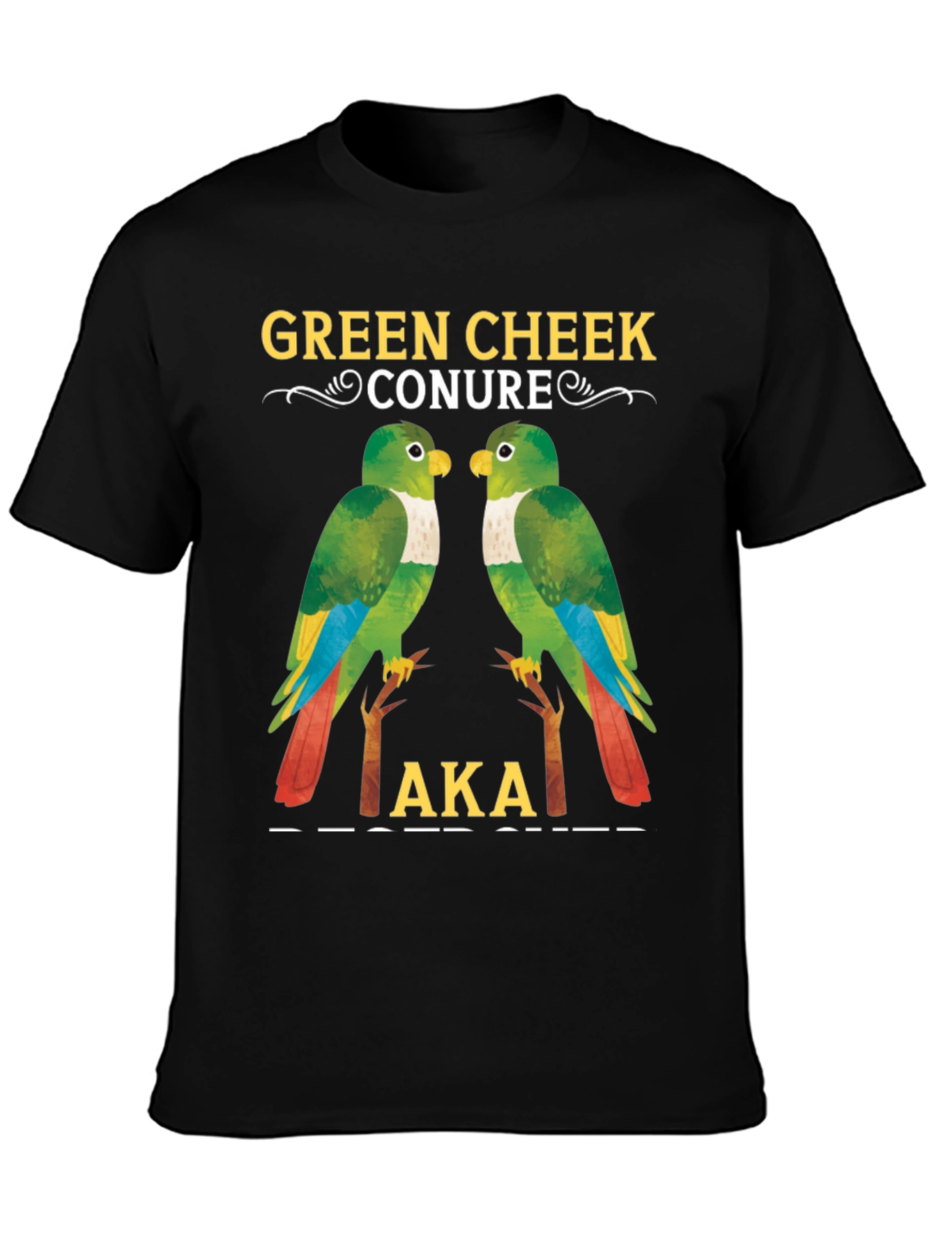 Green Cheek Conure Parrot T-Shirt