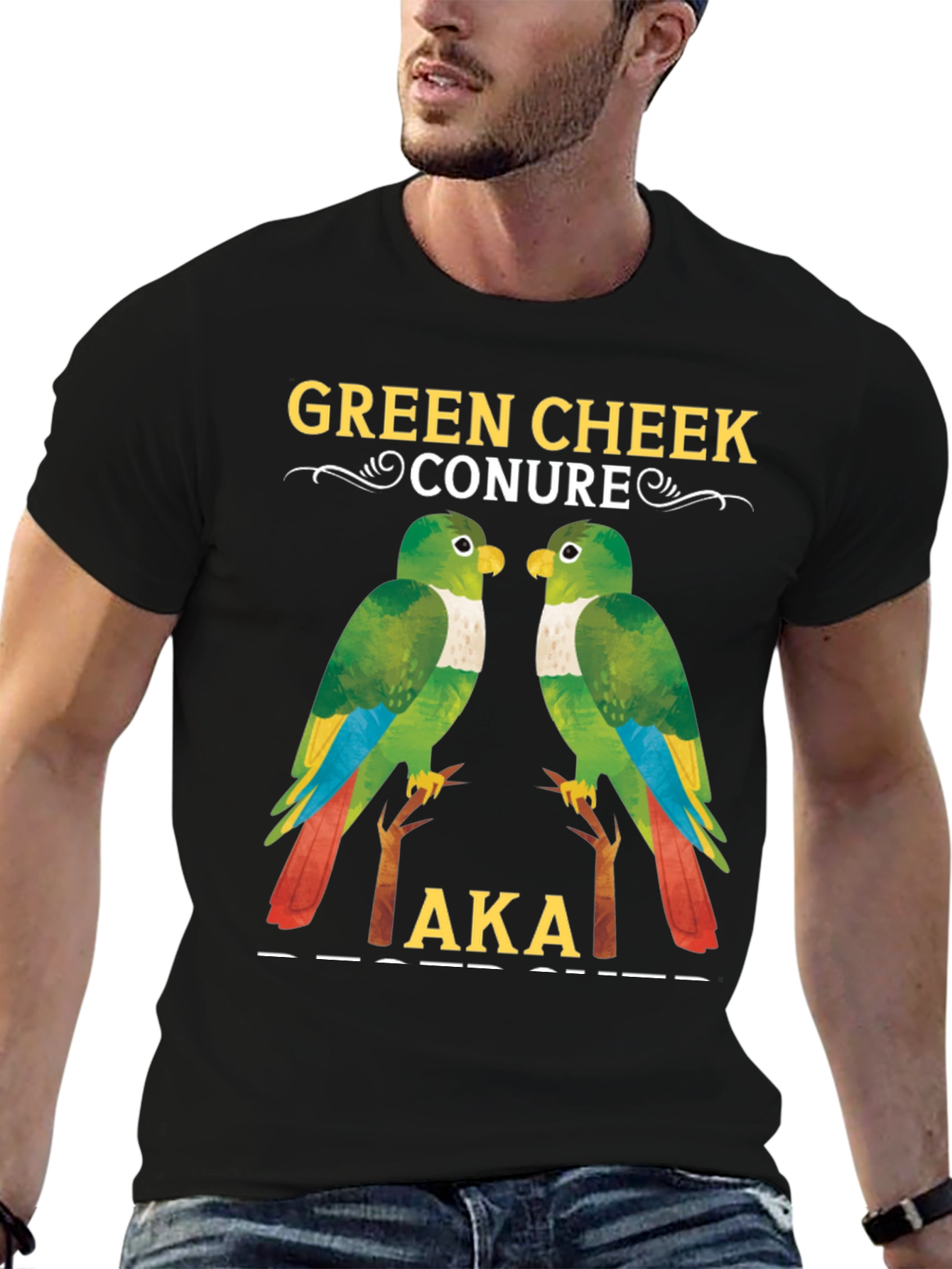Green Cheek Conure Parrot T-Shirt
