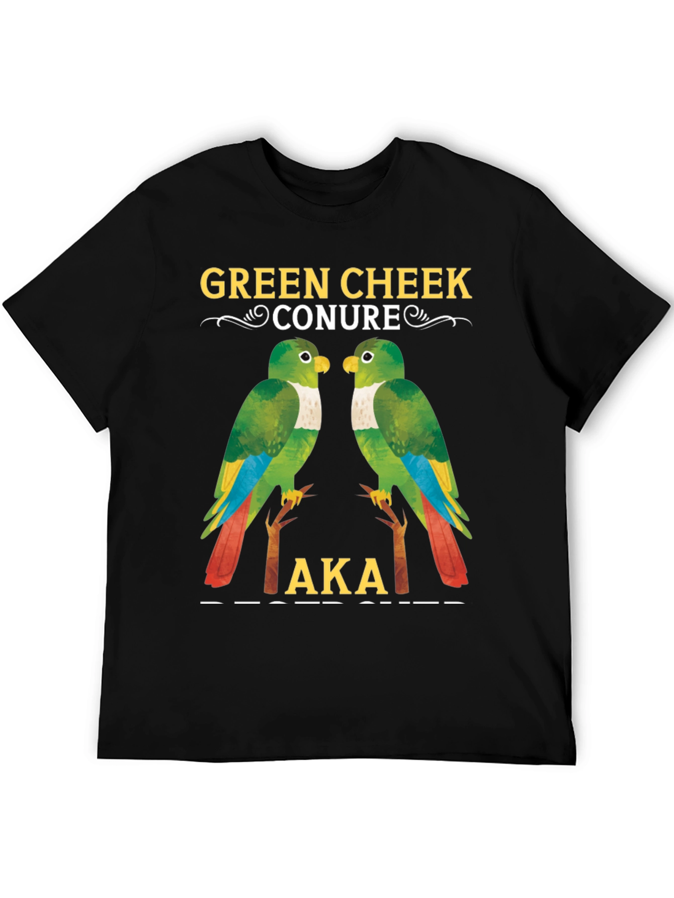 Green Cheek Conure Parrot T-Shirt