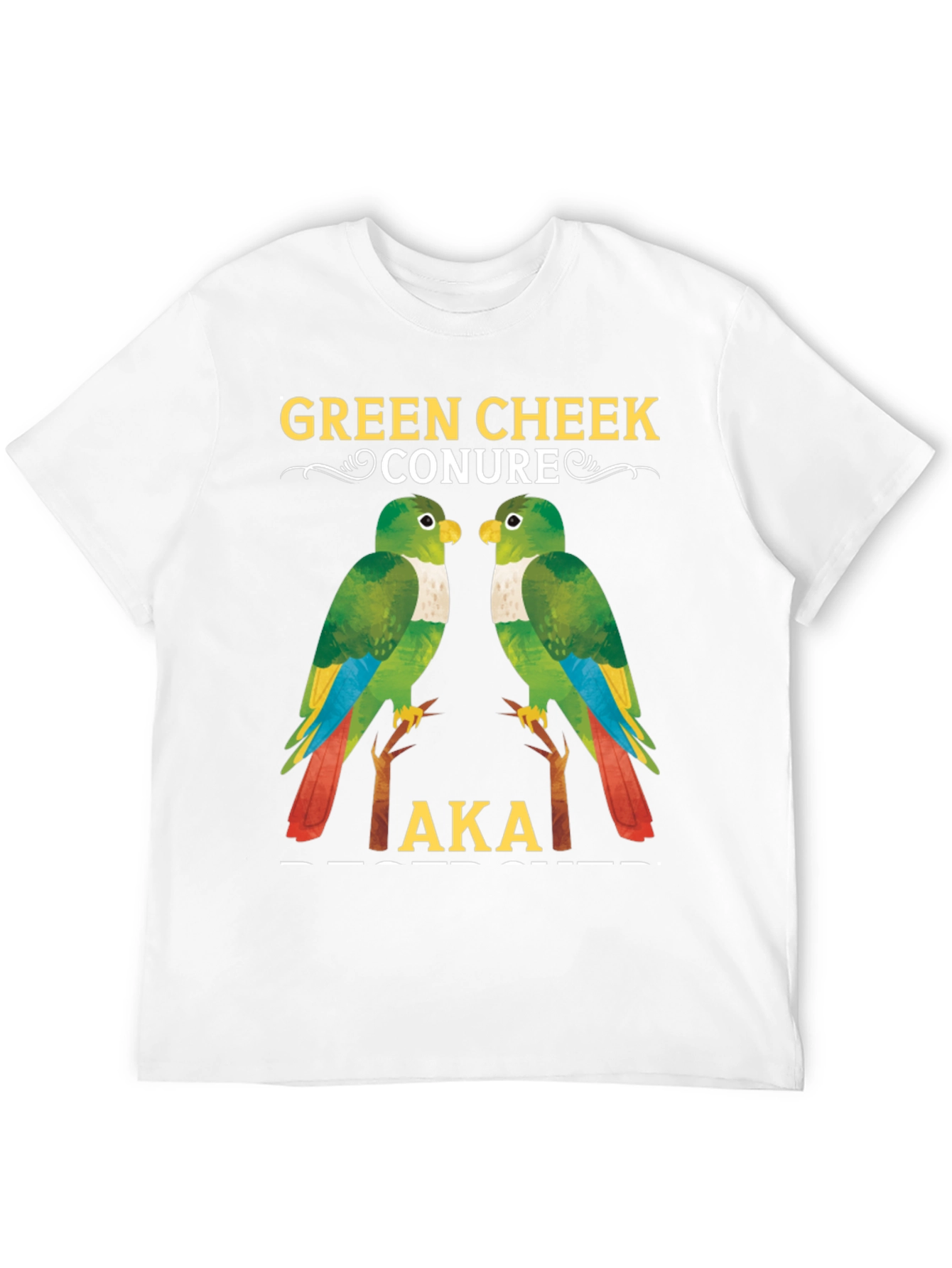 Green Cheek Conure Parrot T-Shirt