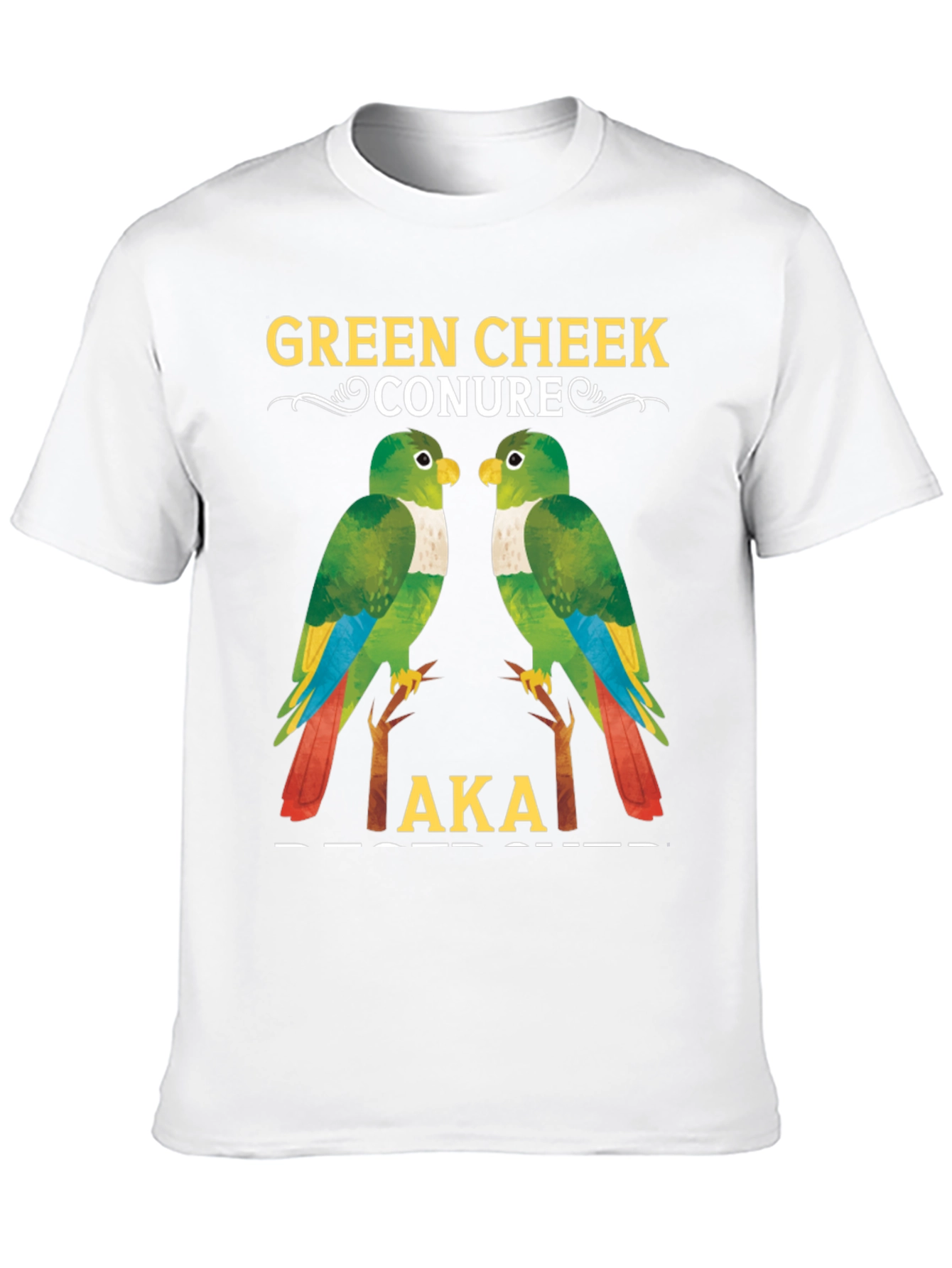 Green Cheek Conure Parrot T-Shirt
