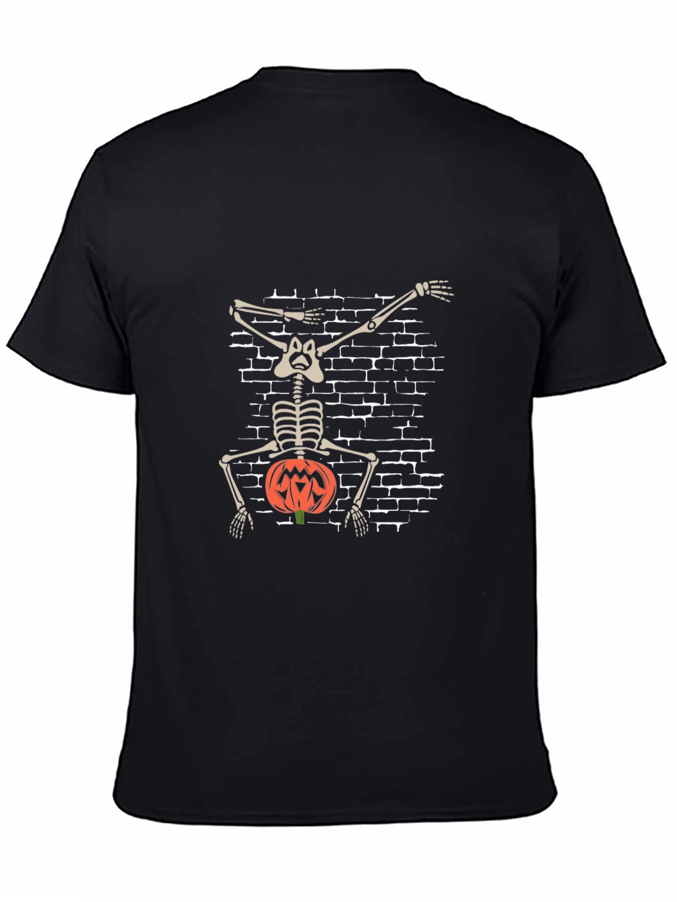 Halloween Skeleton Dabbing Pumpkin T-Shirt
