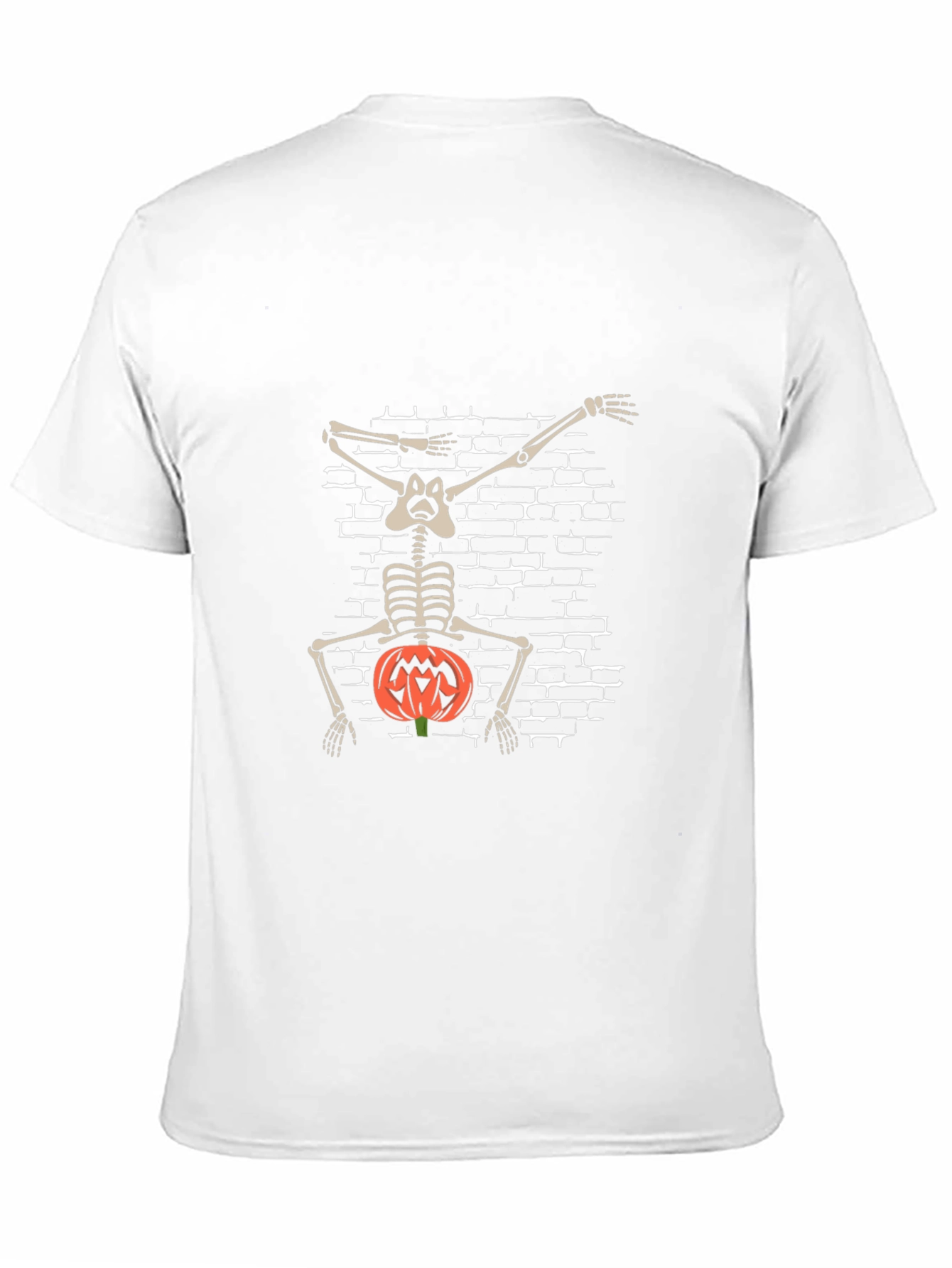 Halloween Skeleton Dabbing Pumpkin T-Shirt
