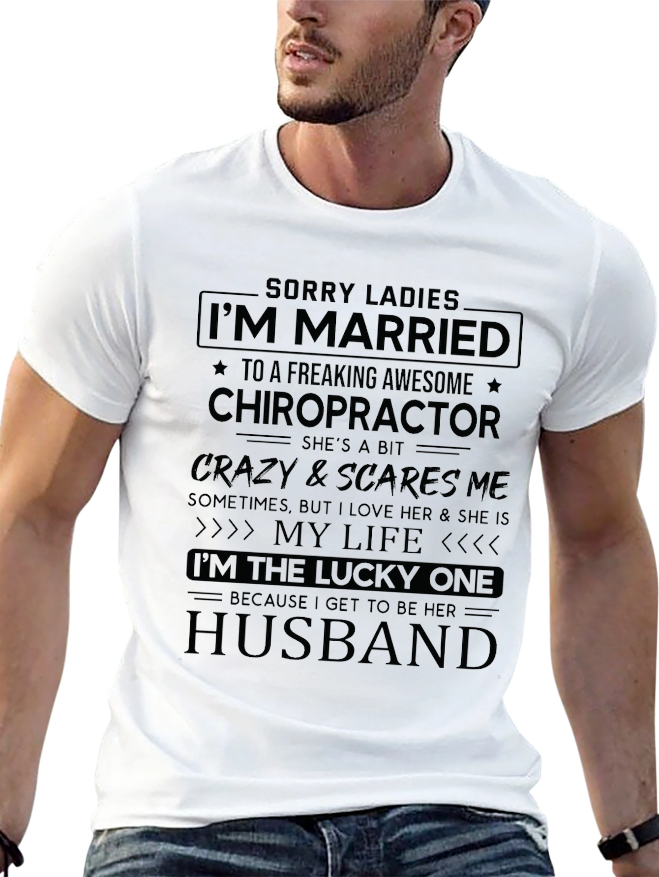 Married to a Chiropractor Graphic T-Shirt