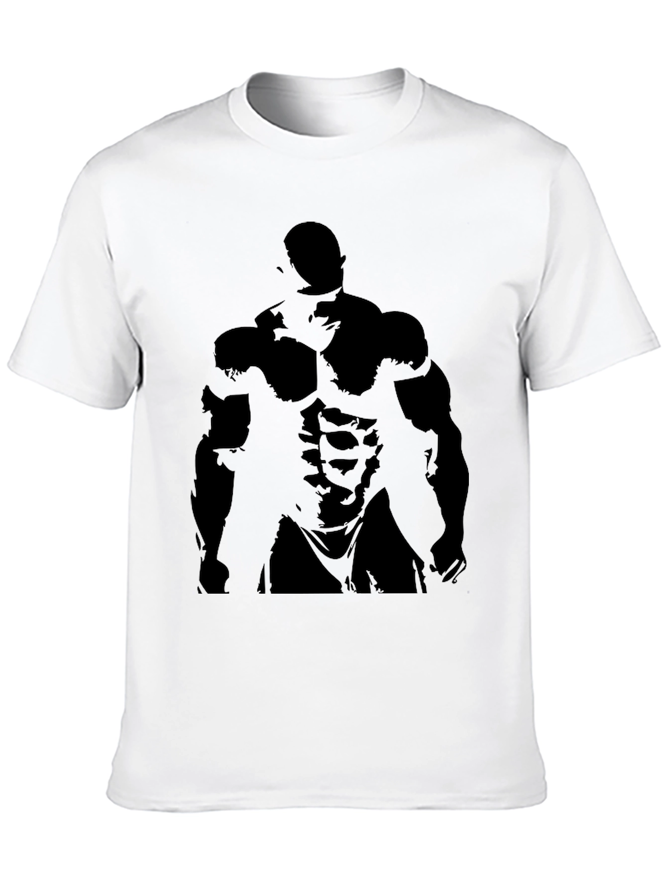 Mens Black Bodybuilder Graphic Tee