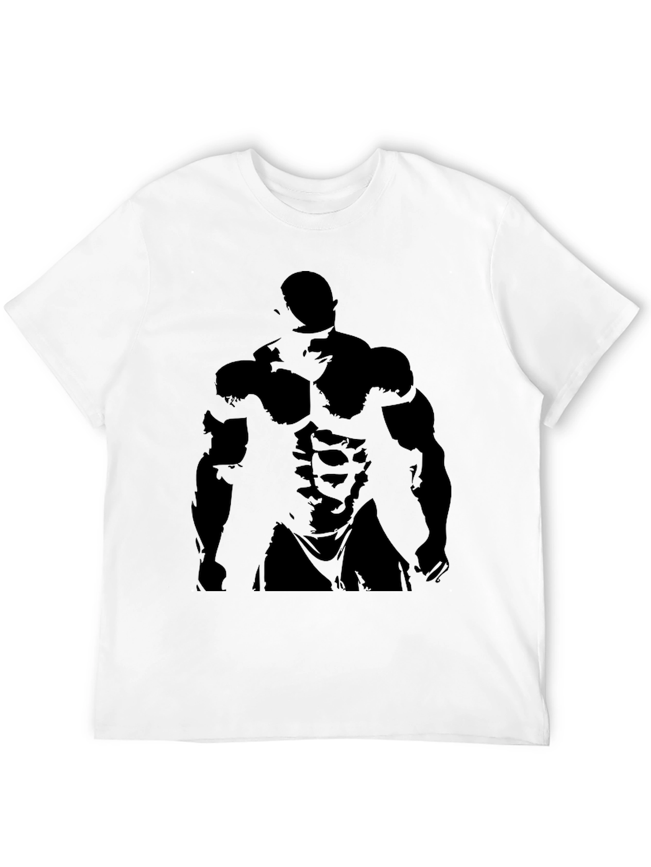 Mens Black Bodybuilder Graphic Tee