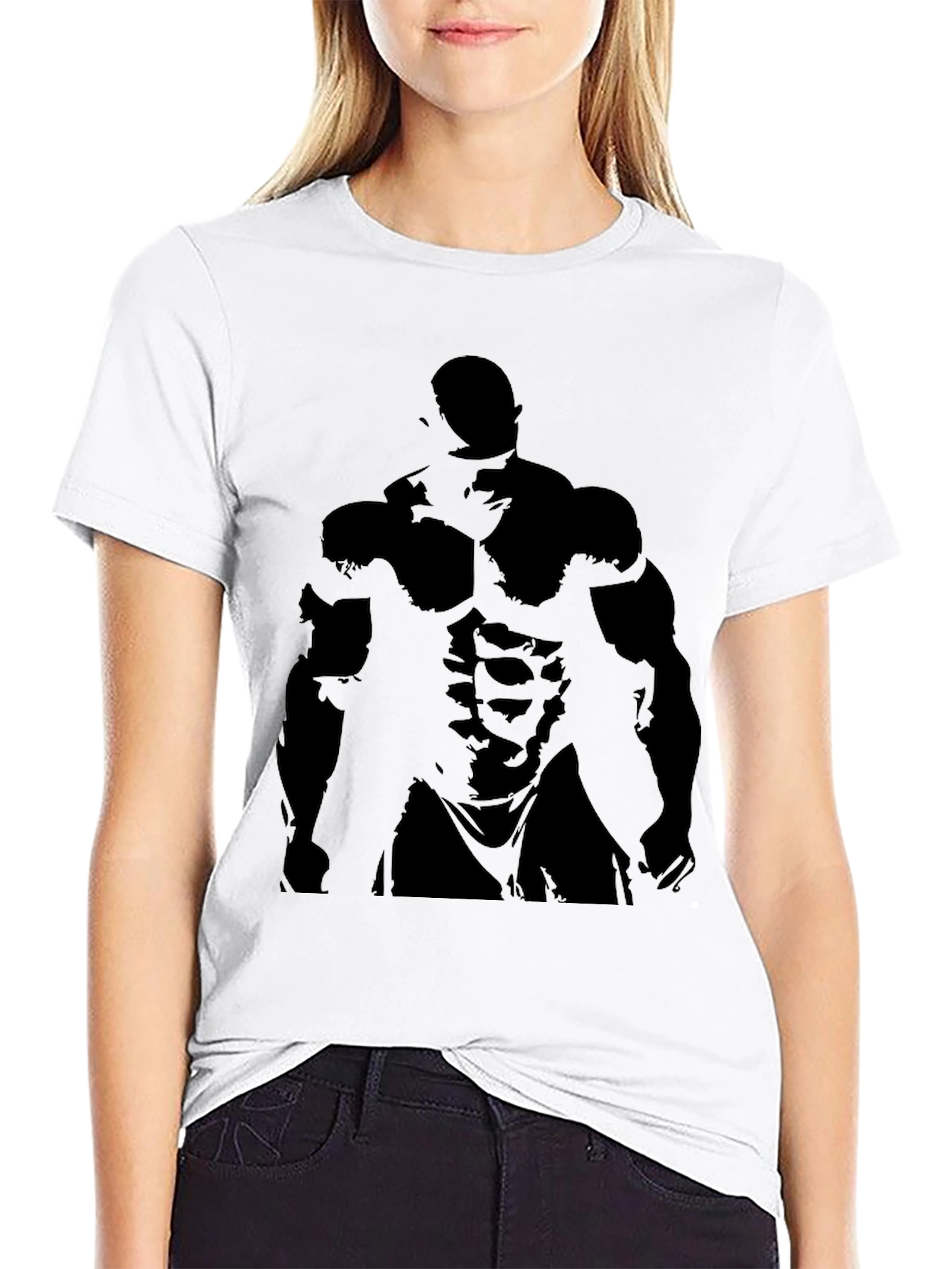 Mens Black Bodybuilder Graphic Tee