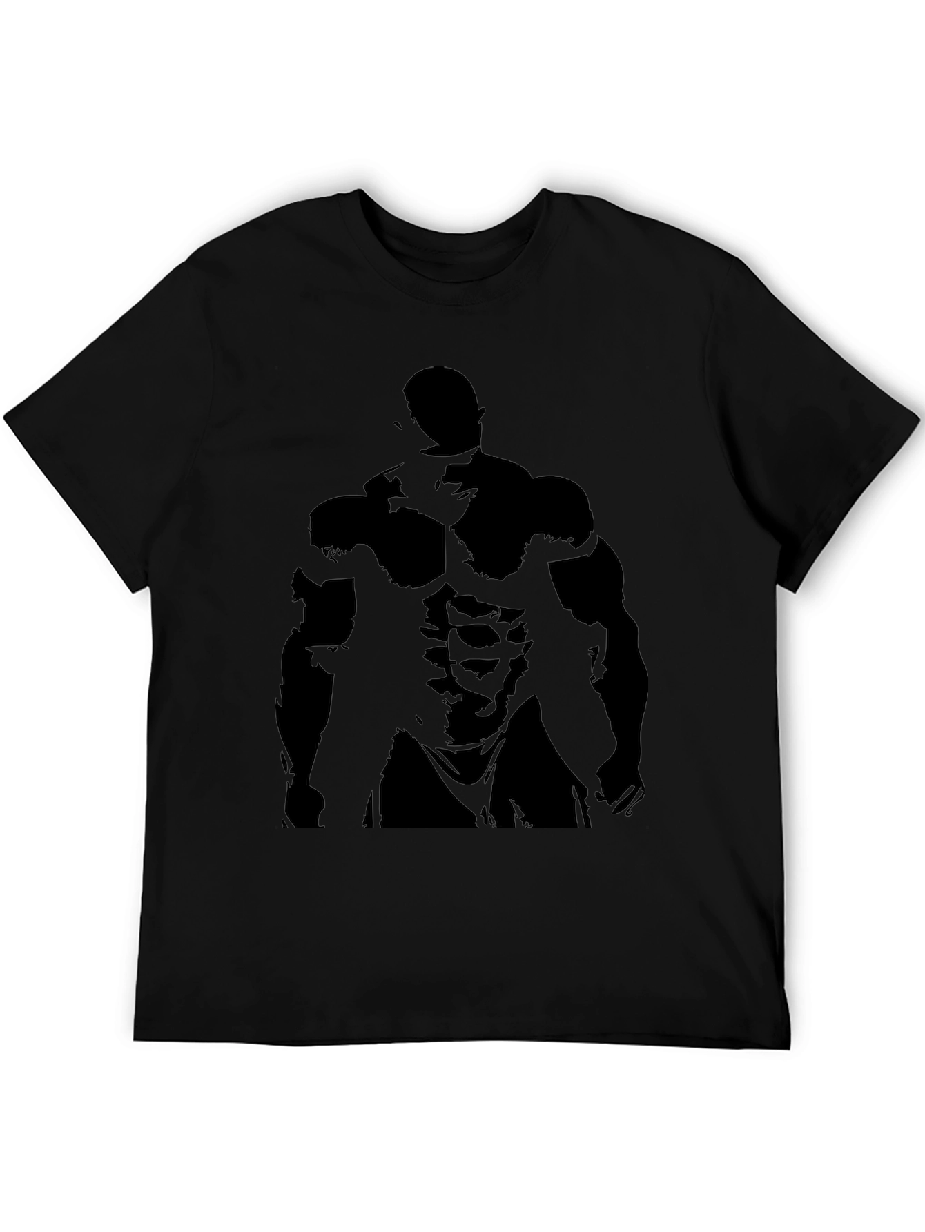 Mens Black Bodybuilder Graphic Tee