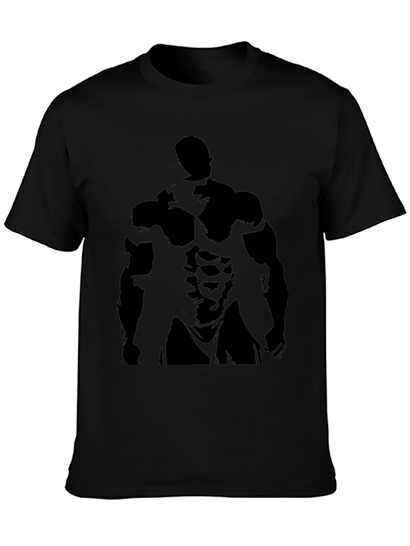 Mens Black Bodybuilder Graphic Tee