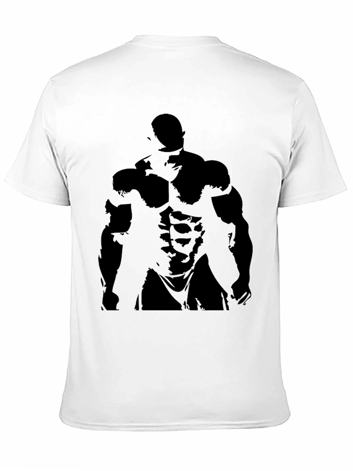 Mens Black Bodybuilder Graphic Tee