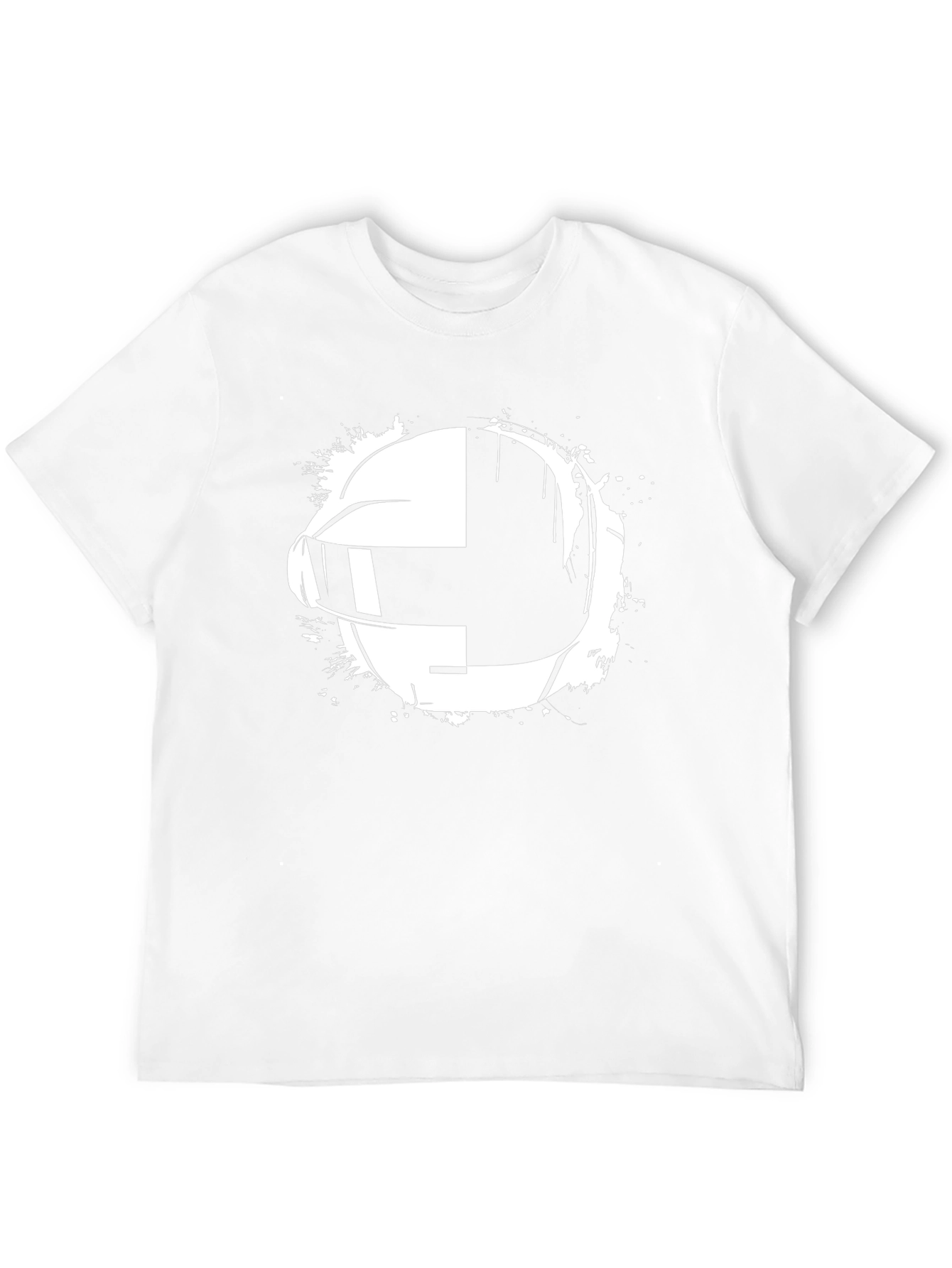 Daft Punk Helmet Graphic Black T-Shirt