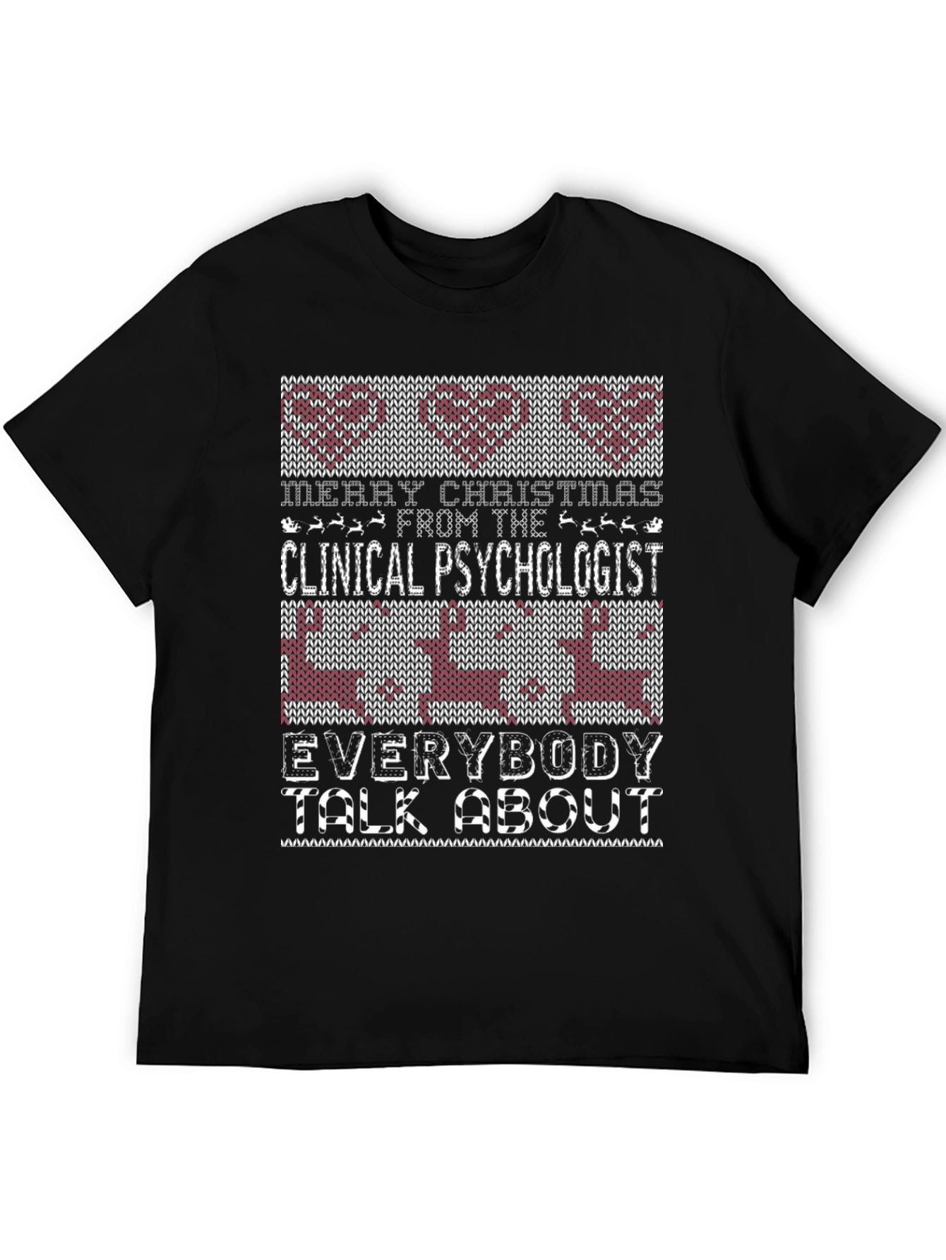 Clinical Psychologist Christmas T-Shirt