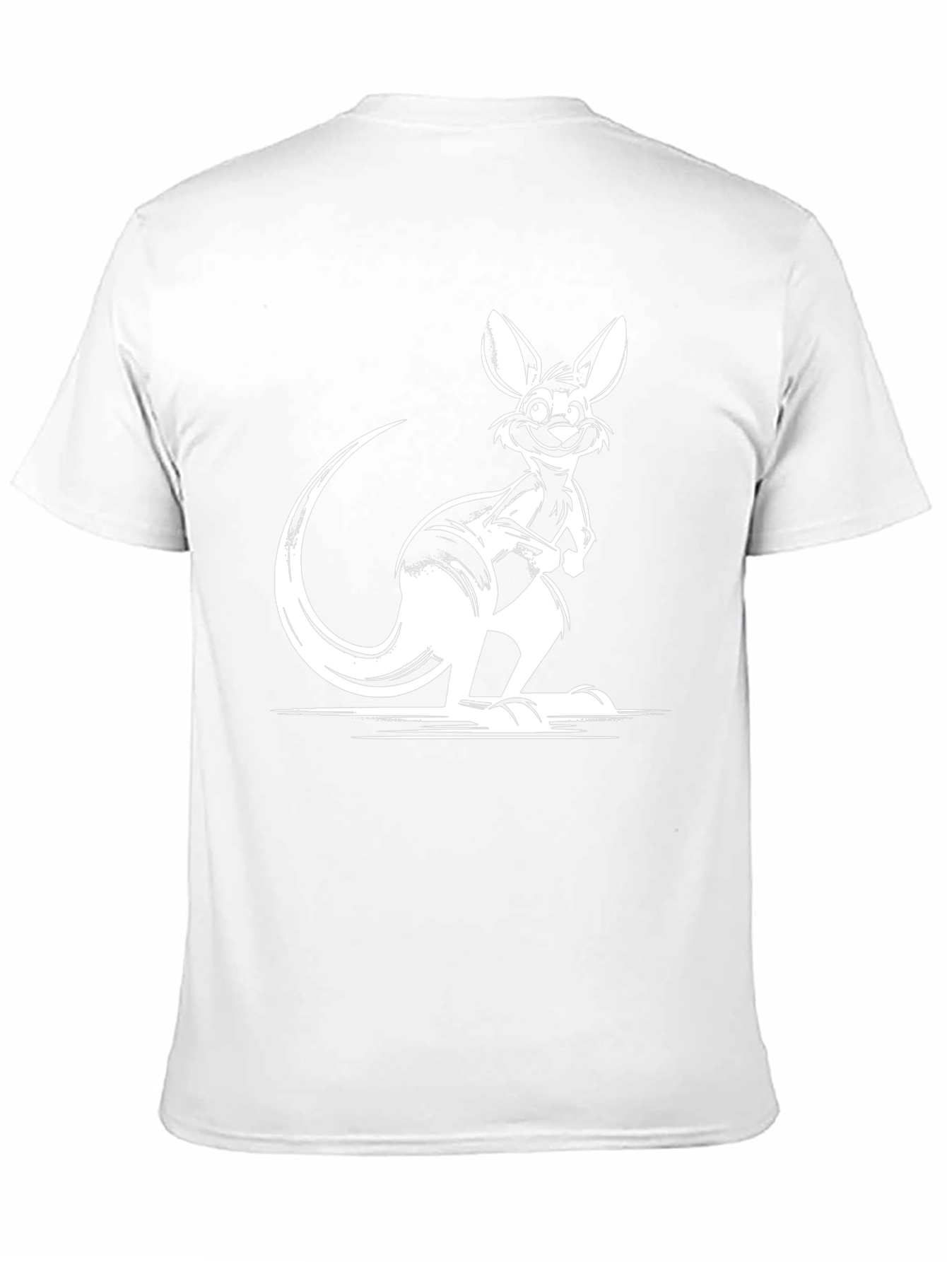 Cool Kangaroo Graphic Tee - Black Cotton T-Shirt