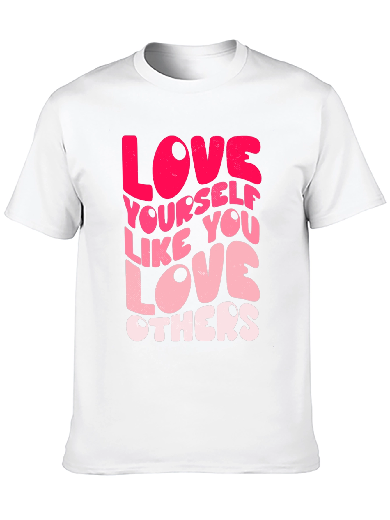 Love Yourself Graphic Tee - Black Casual T-Shirt