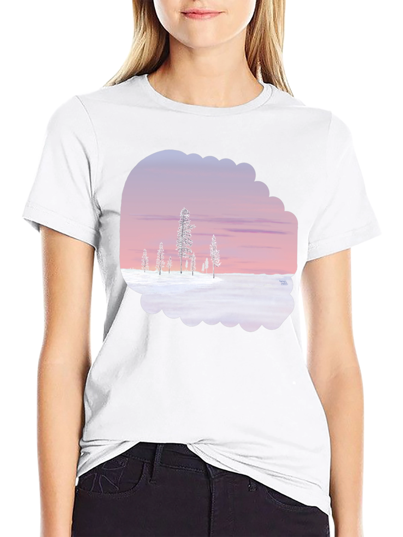Winter Landscape Graphic Tee