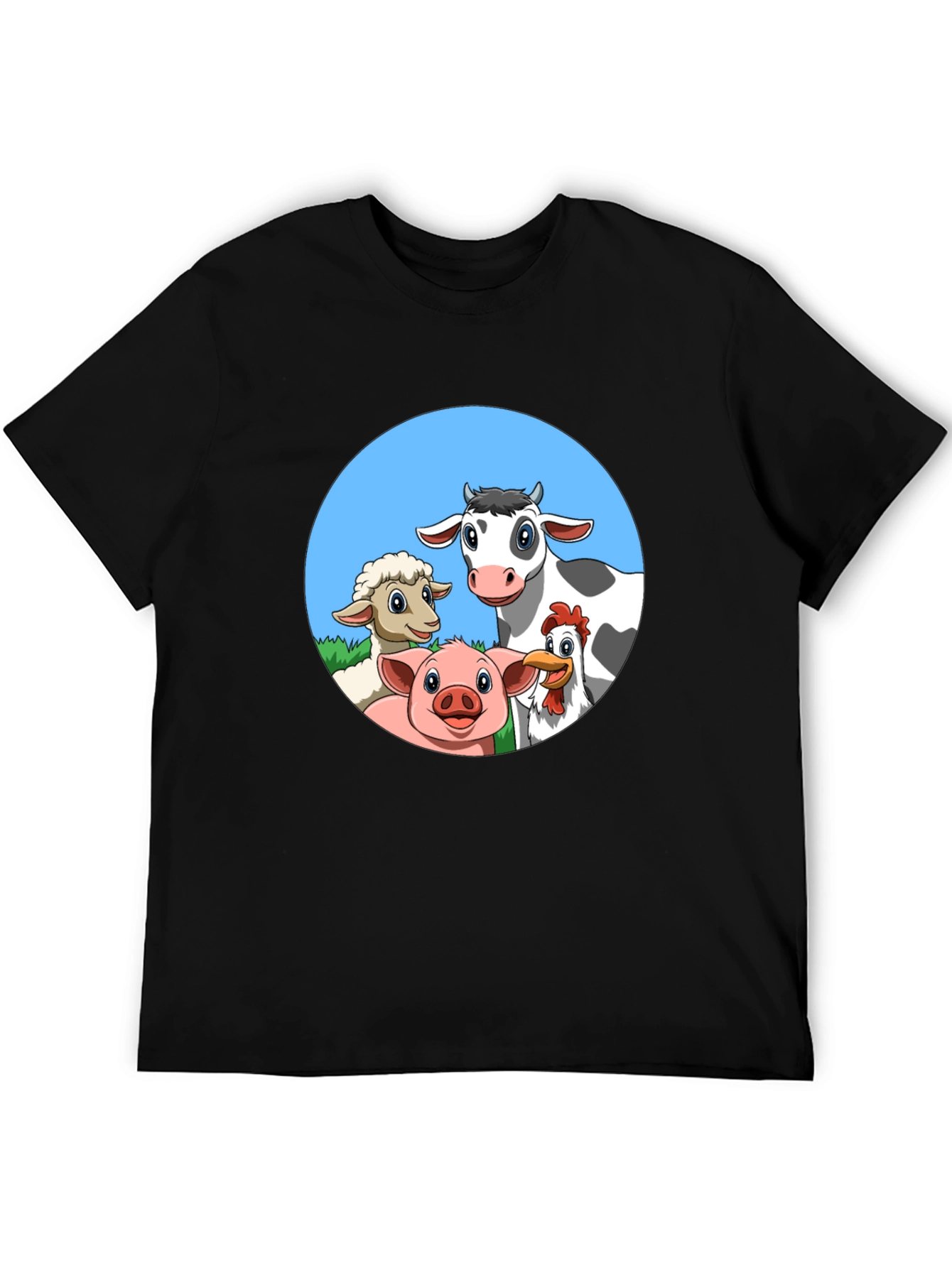 Farm Animal Cartoon T-Shirt