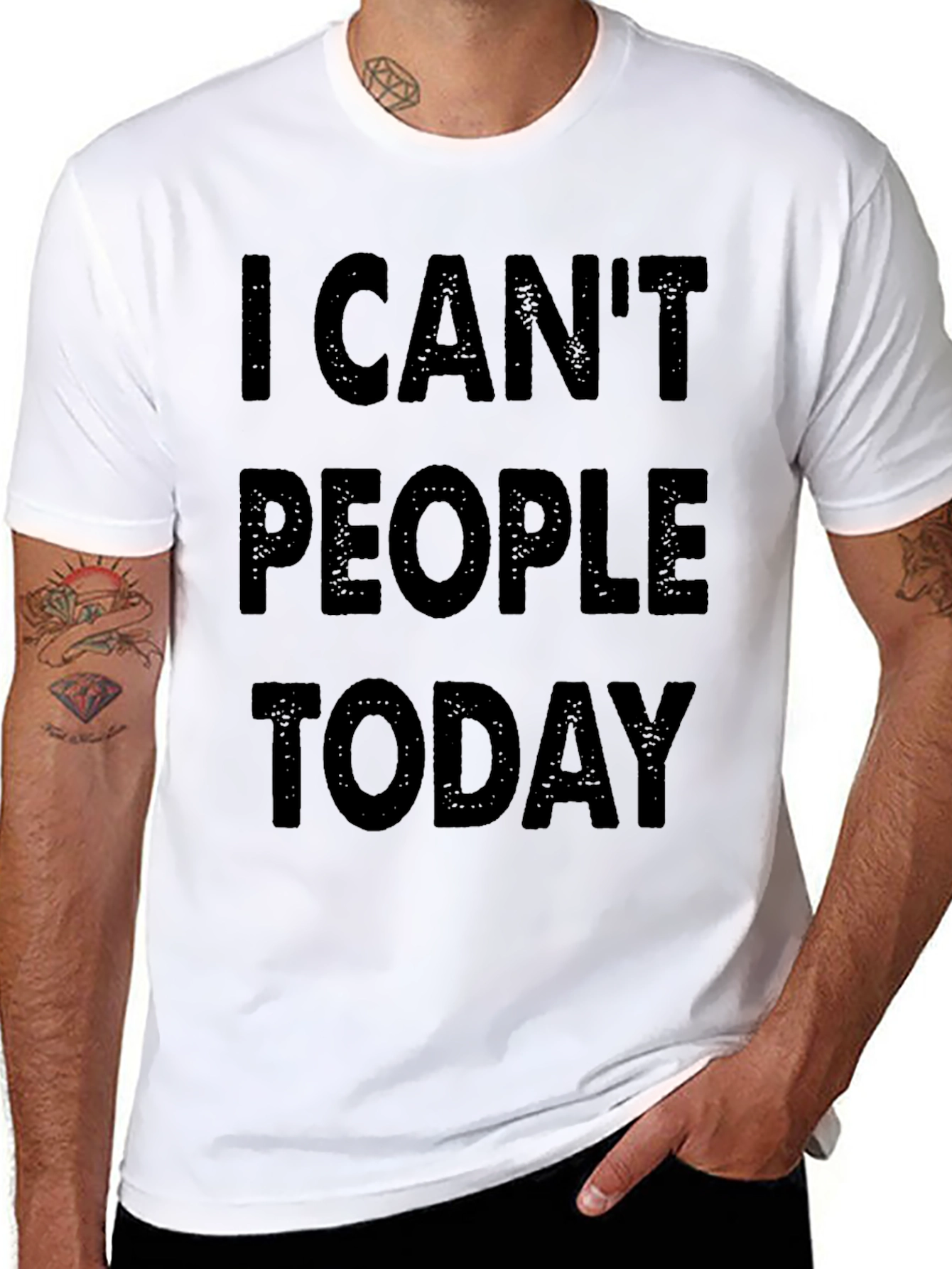 I Cant People Today Graphic T-Shirt