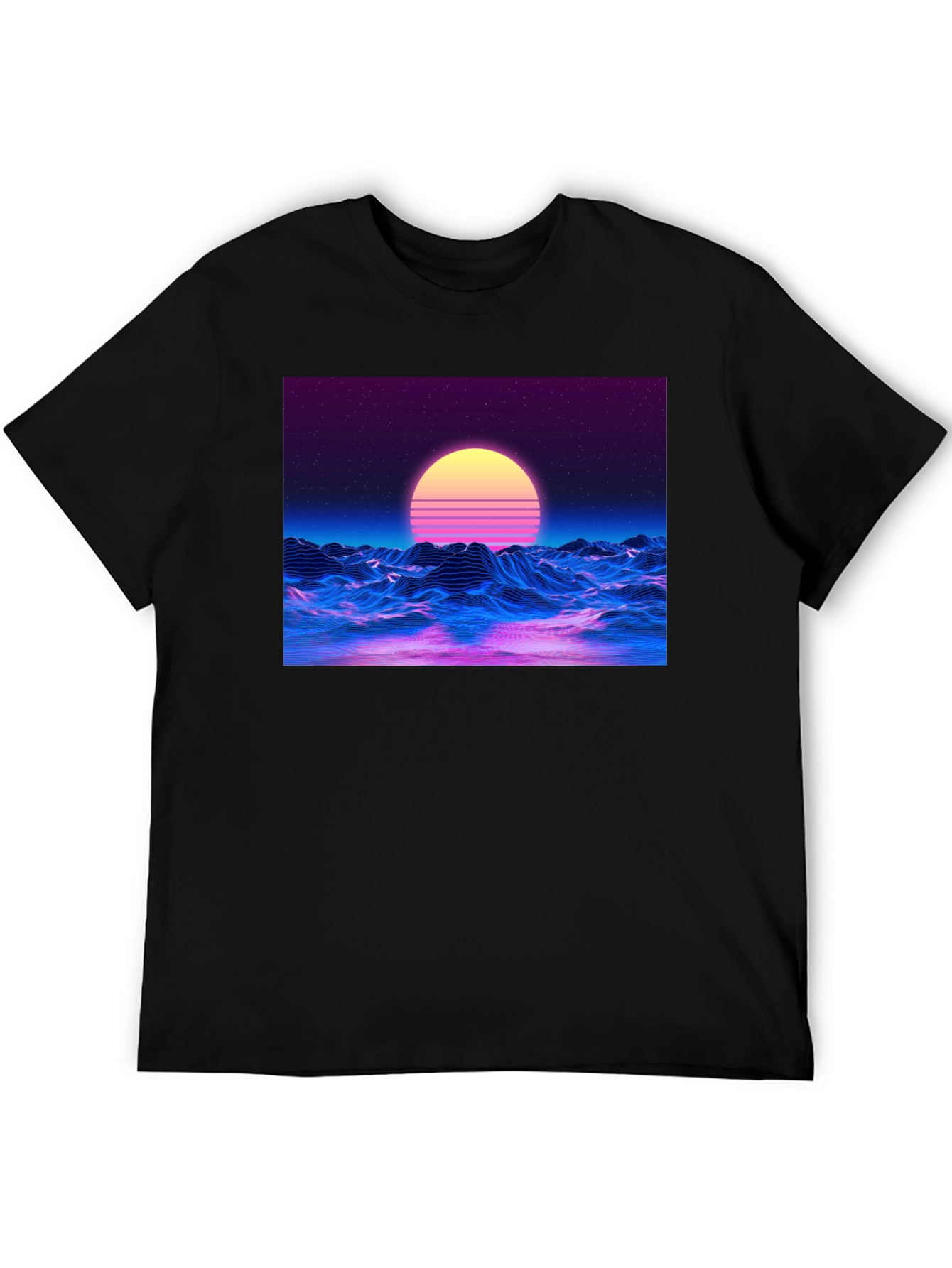Retro Wave T-Shirt - Synthwave Sunset