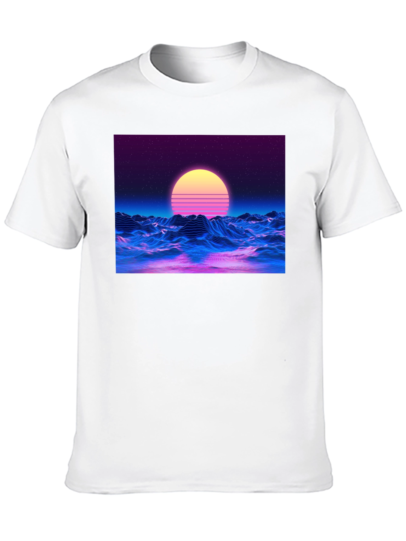Retro Wave T-Shirt - Synthwave Sunset