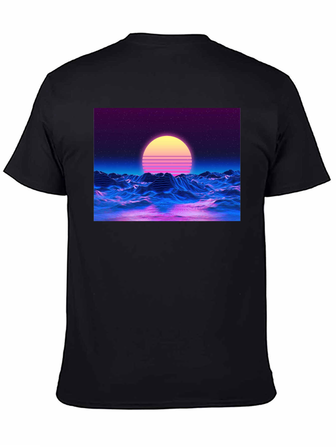 Retro Wave T-Shirt - Synthwave Sunset