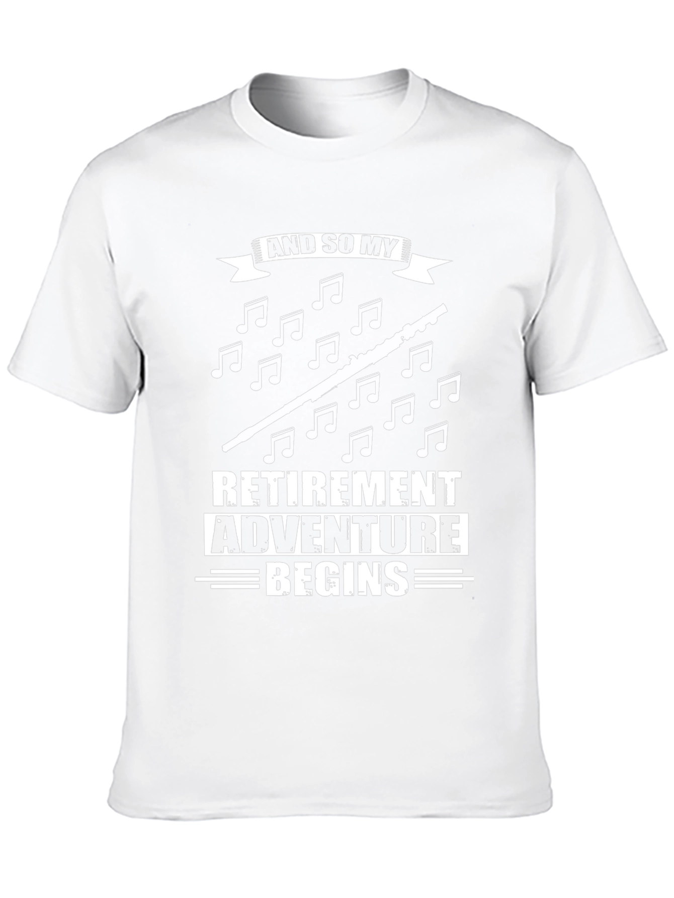 Retirement Adventure Begins Black Graphic T-Shirt
