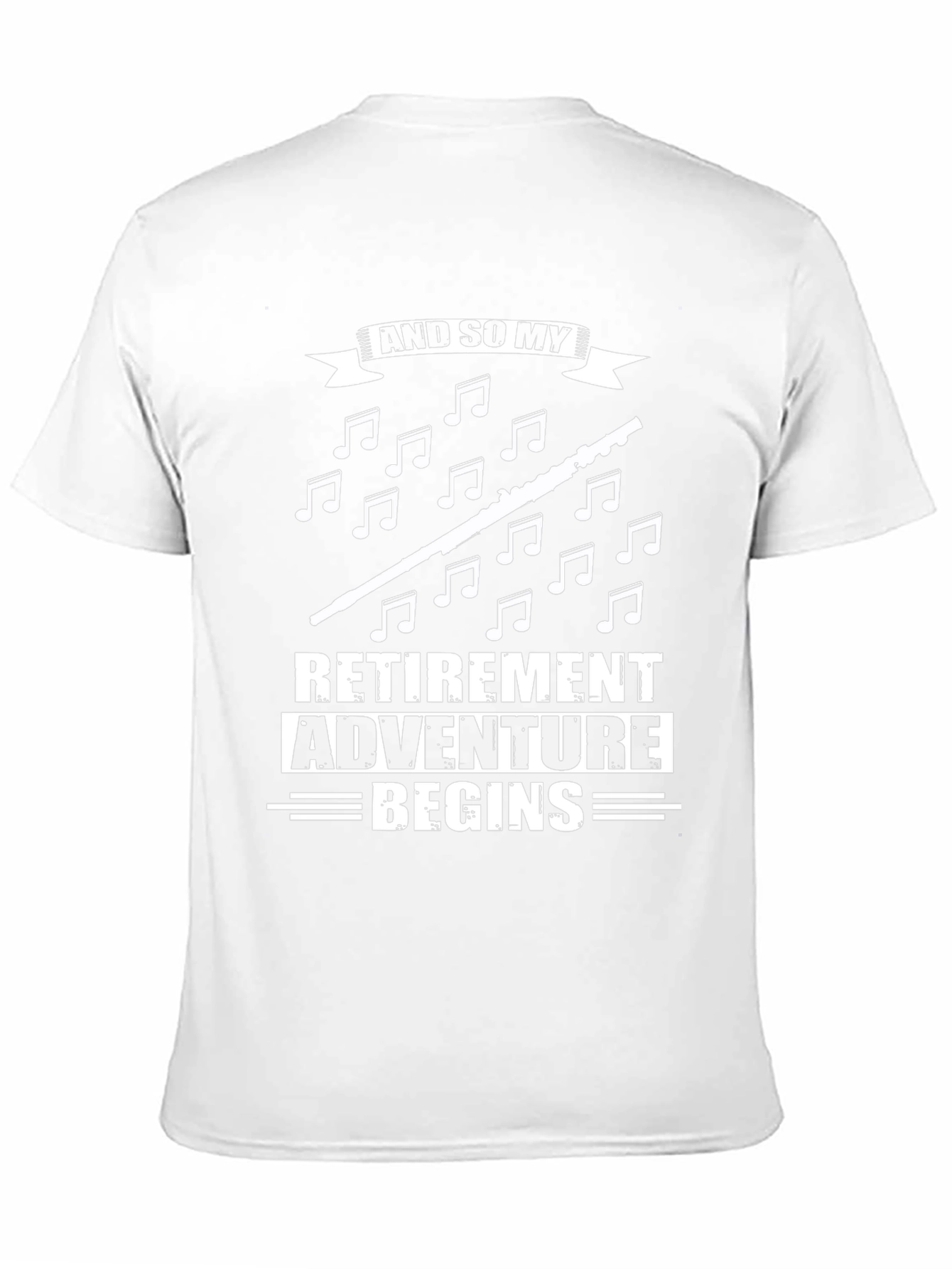 Retirement Adventure Begins Black Graphic T-Shirt