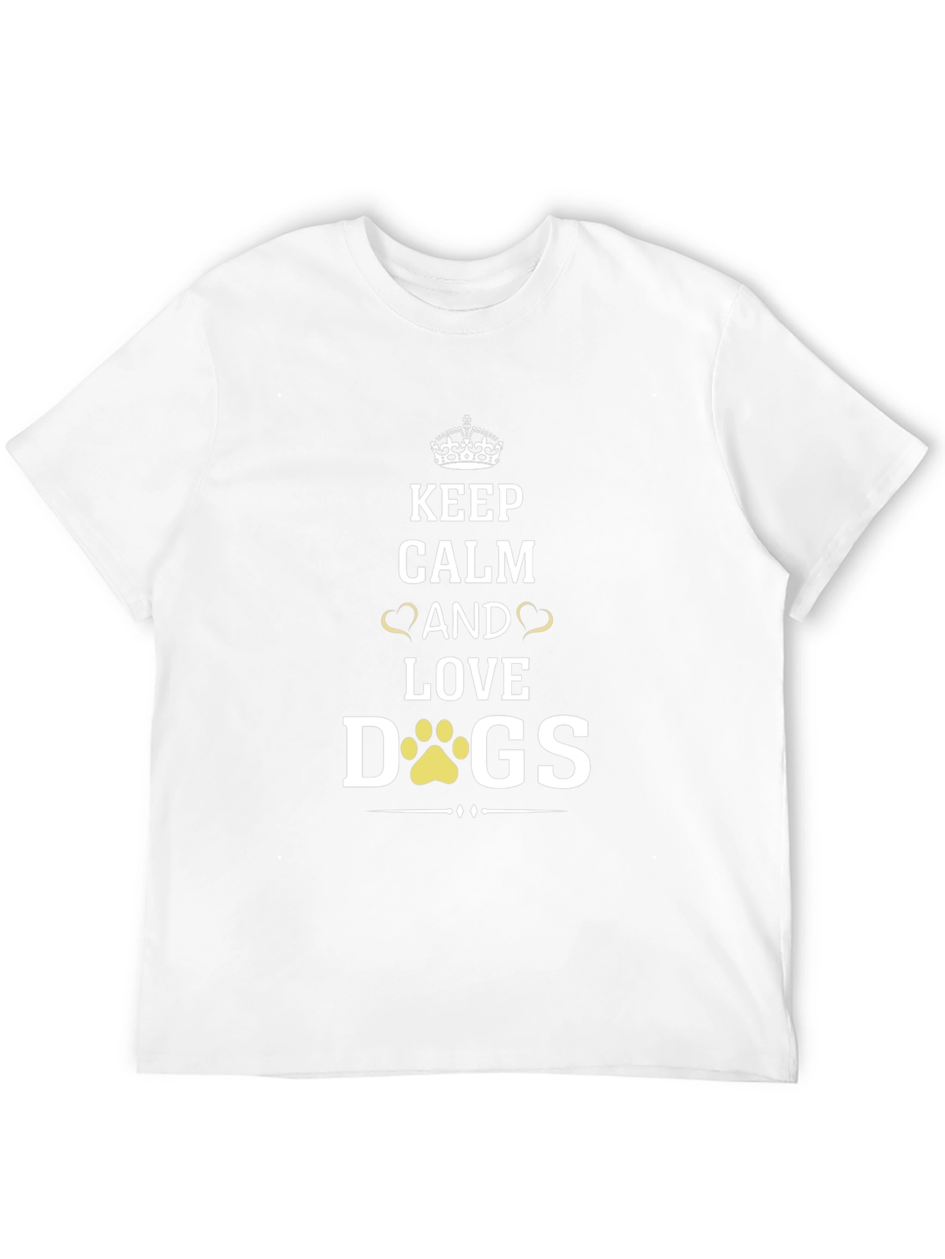 Keep Calm and Love Dogs T-Shirt - Black