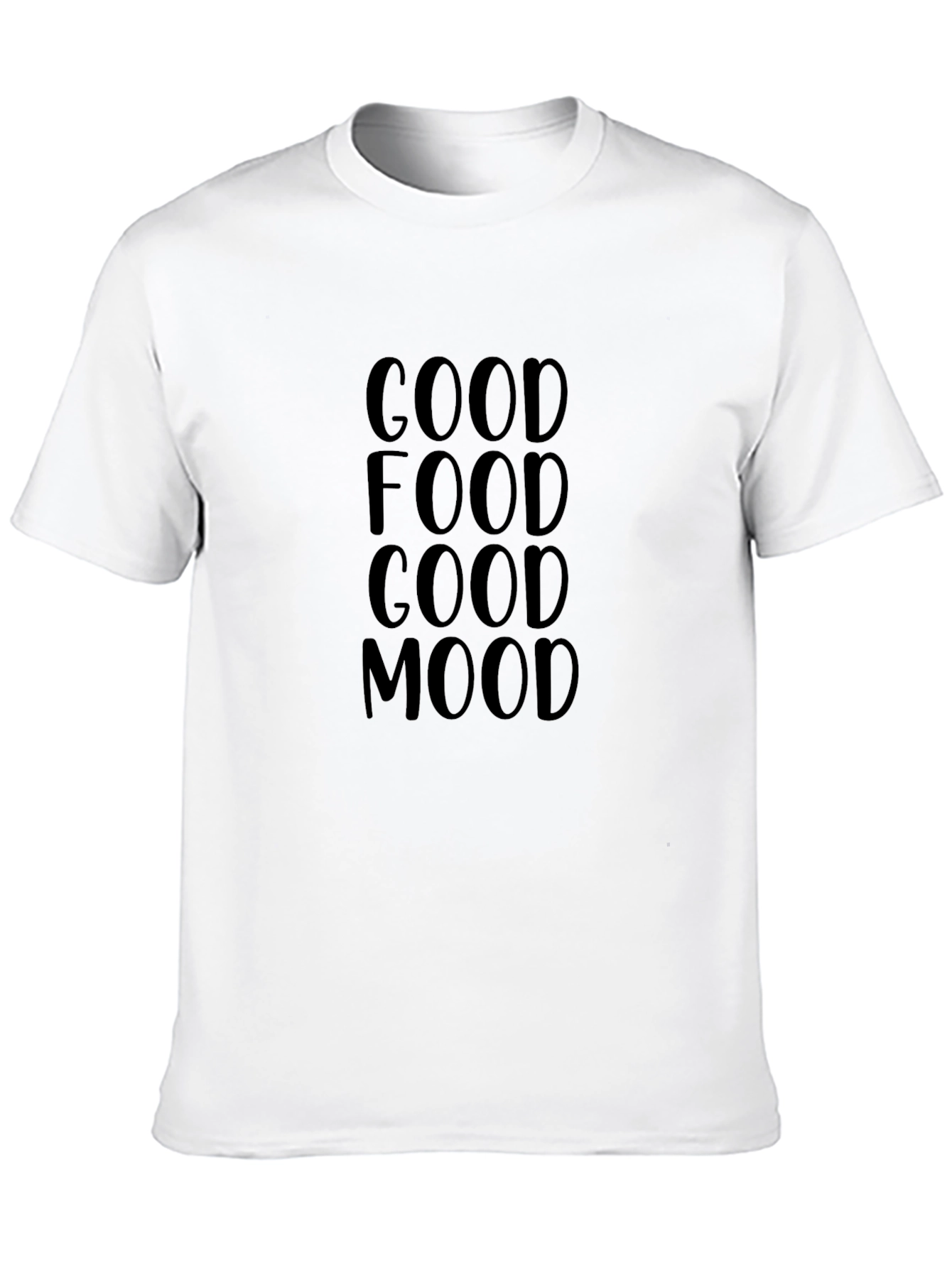 Good Food Good Mood Black Tee