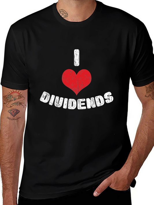 I Heart Dividends Graphic Tee - Investor Gift