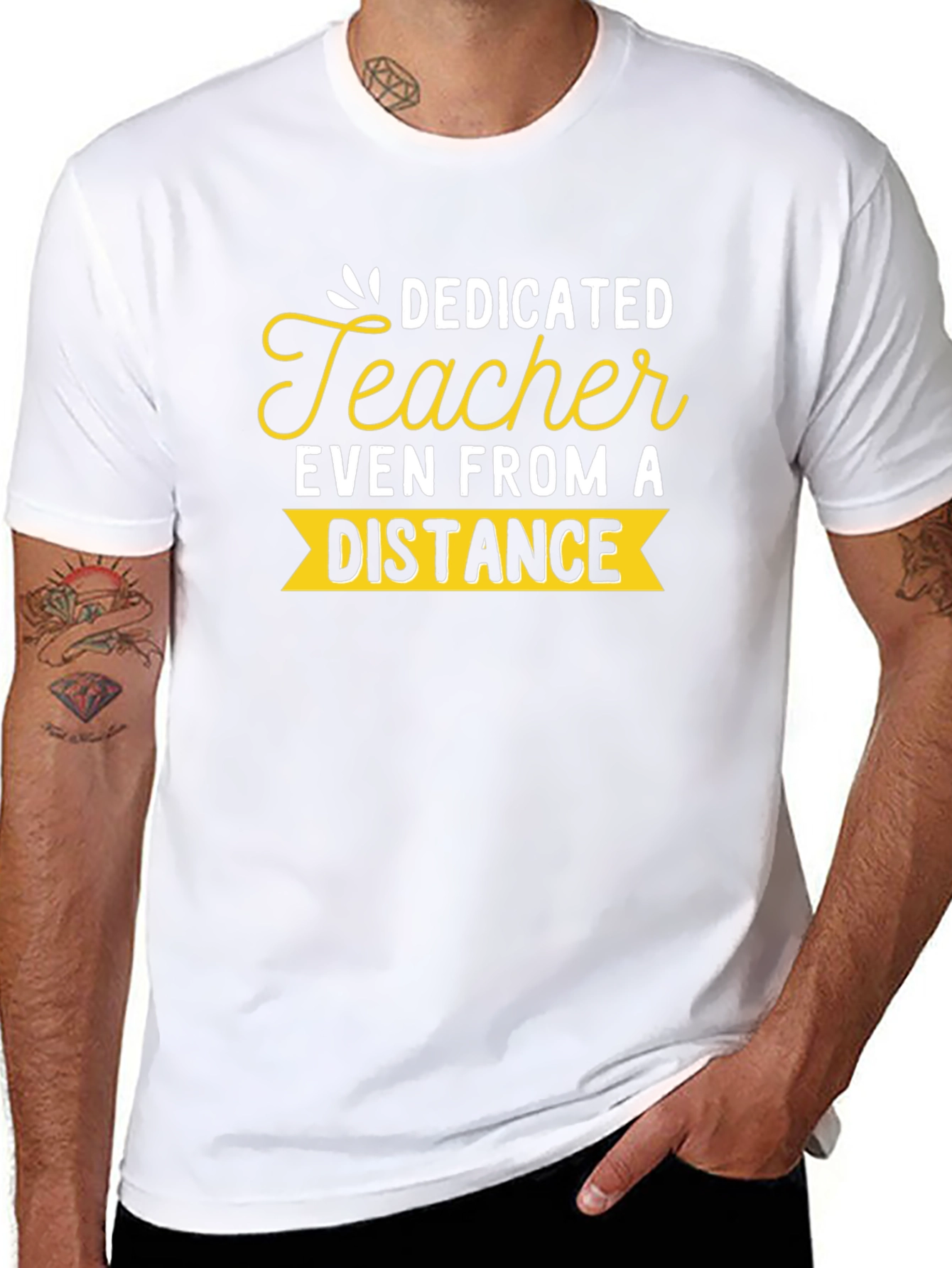 Dedicated Teacher Distance Learning T-Shirt