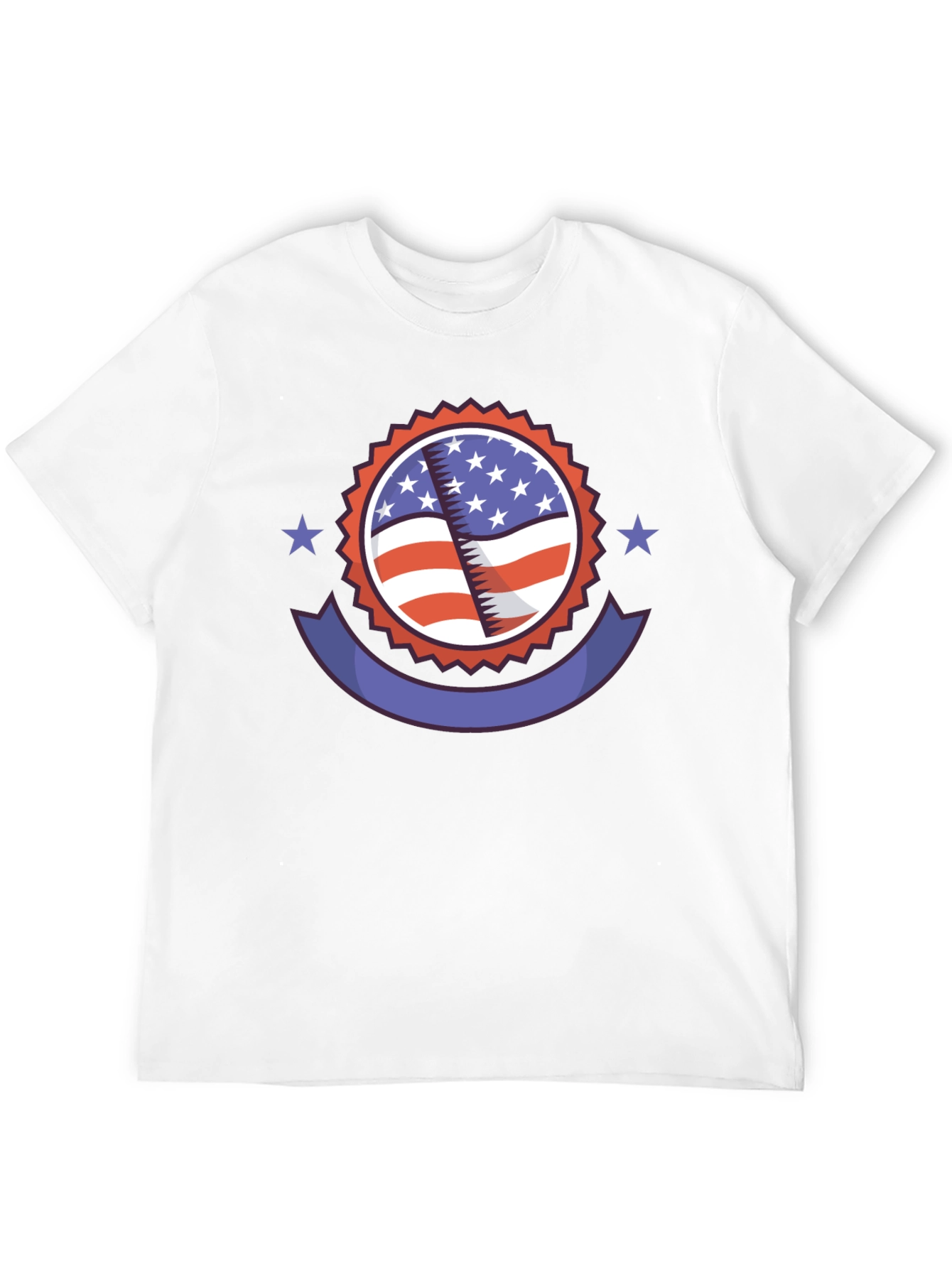 Patriotic American Flag Graphic T-Shirt